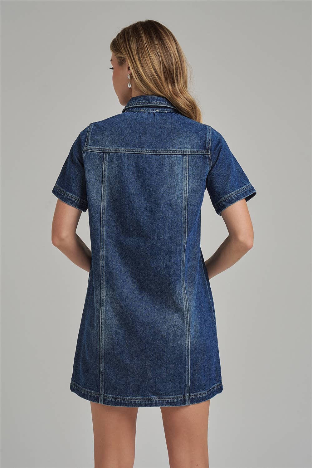 Western Denim Shirt Dress