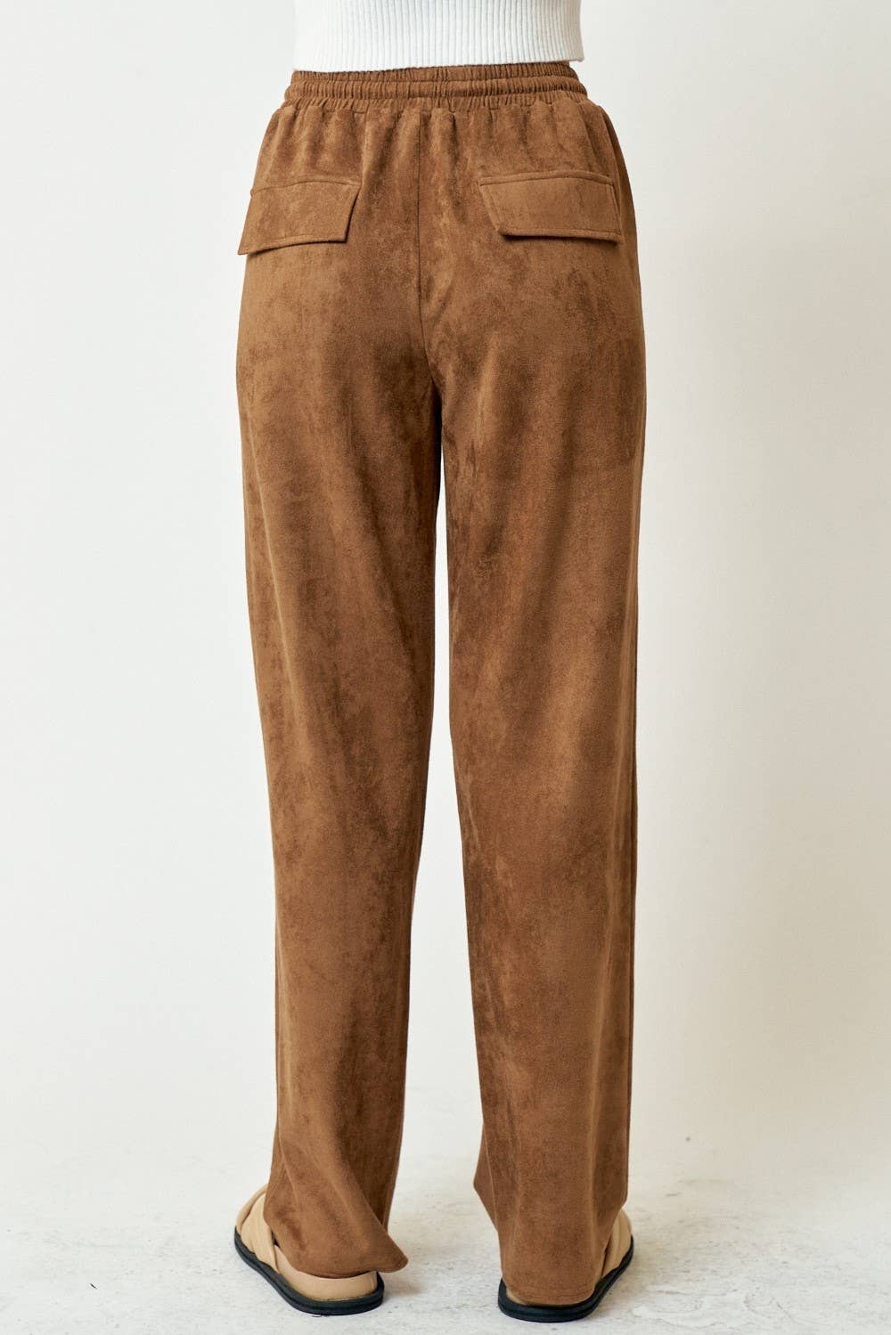 Suede Drawstring Pant