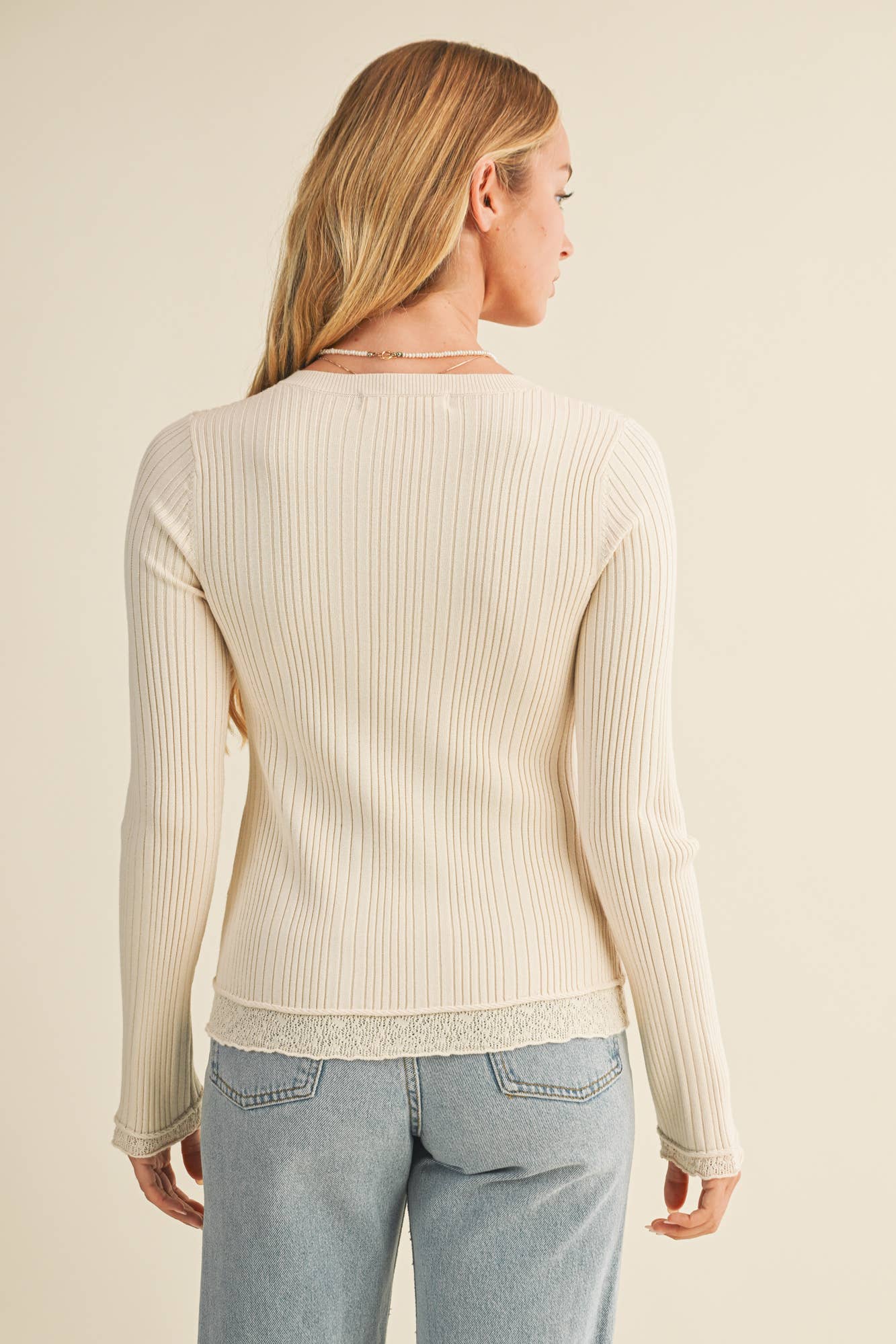 Ribbed Sweater Cardigan