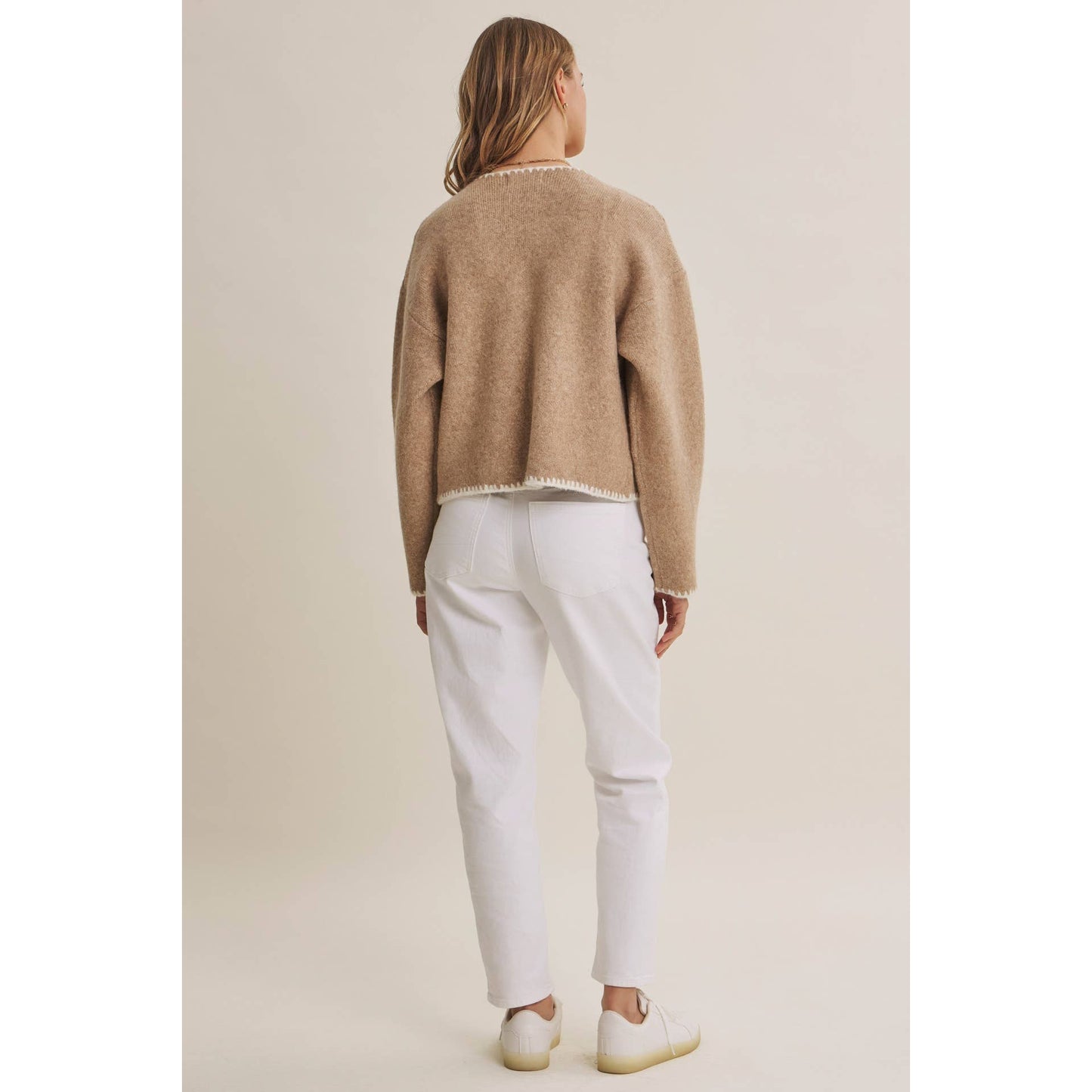 Soft Brush Wool Blend Cardigan