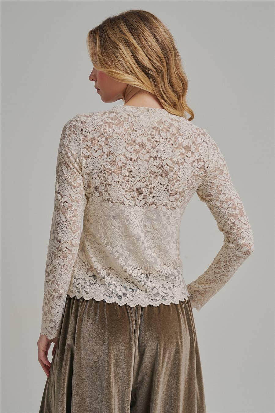 Stretch Lace Layering Top