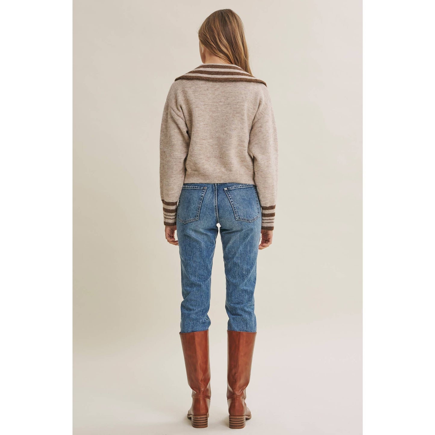 Harbor Morning Sailor Collar Sweater