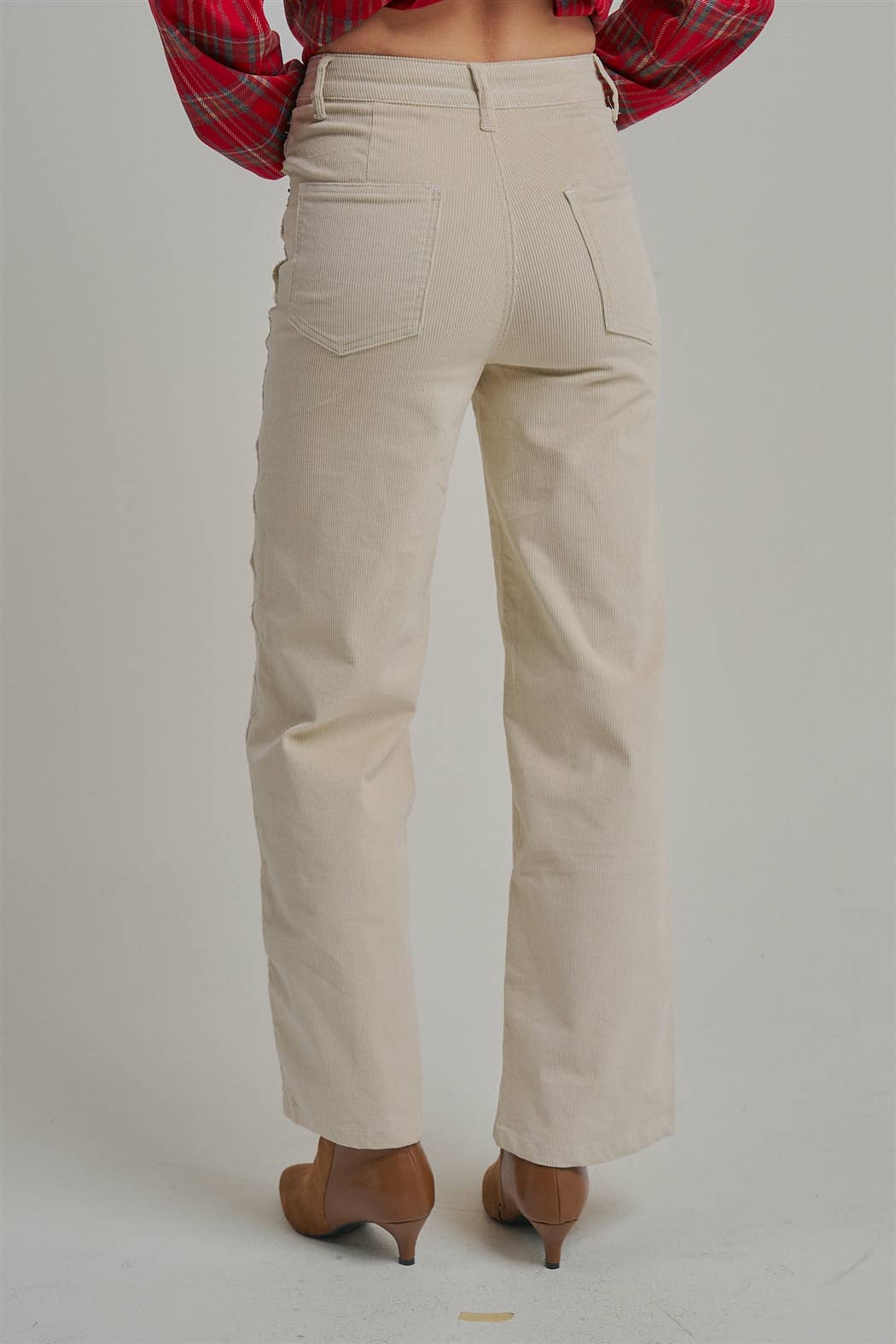 Stretch Corduroy Wide Leg Pants
