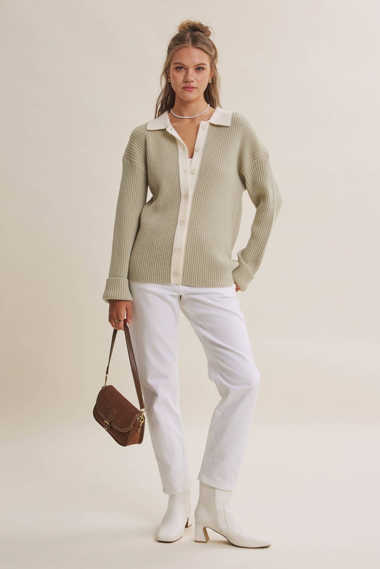 Cozy Cafe Ribbed Cardigan