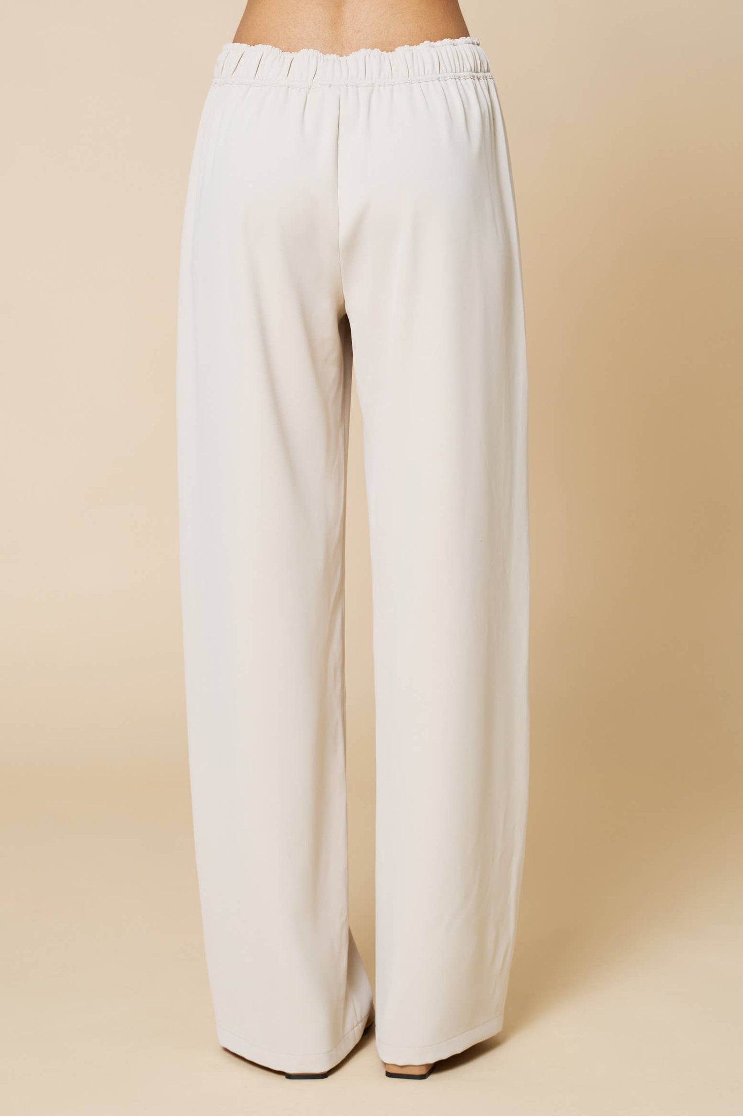 Wide Leg Draw String Pants With Pockets