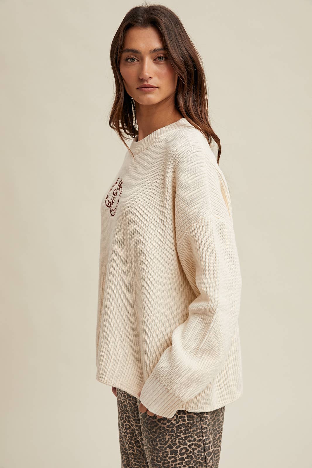 Double Horseshoe Embroidered Sweater