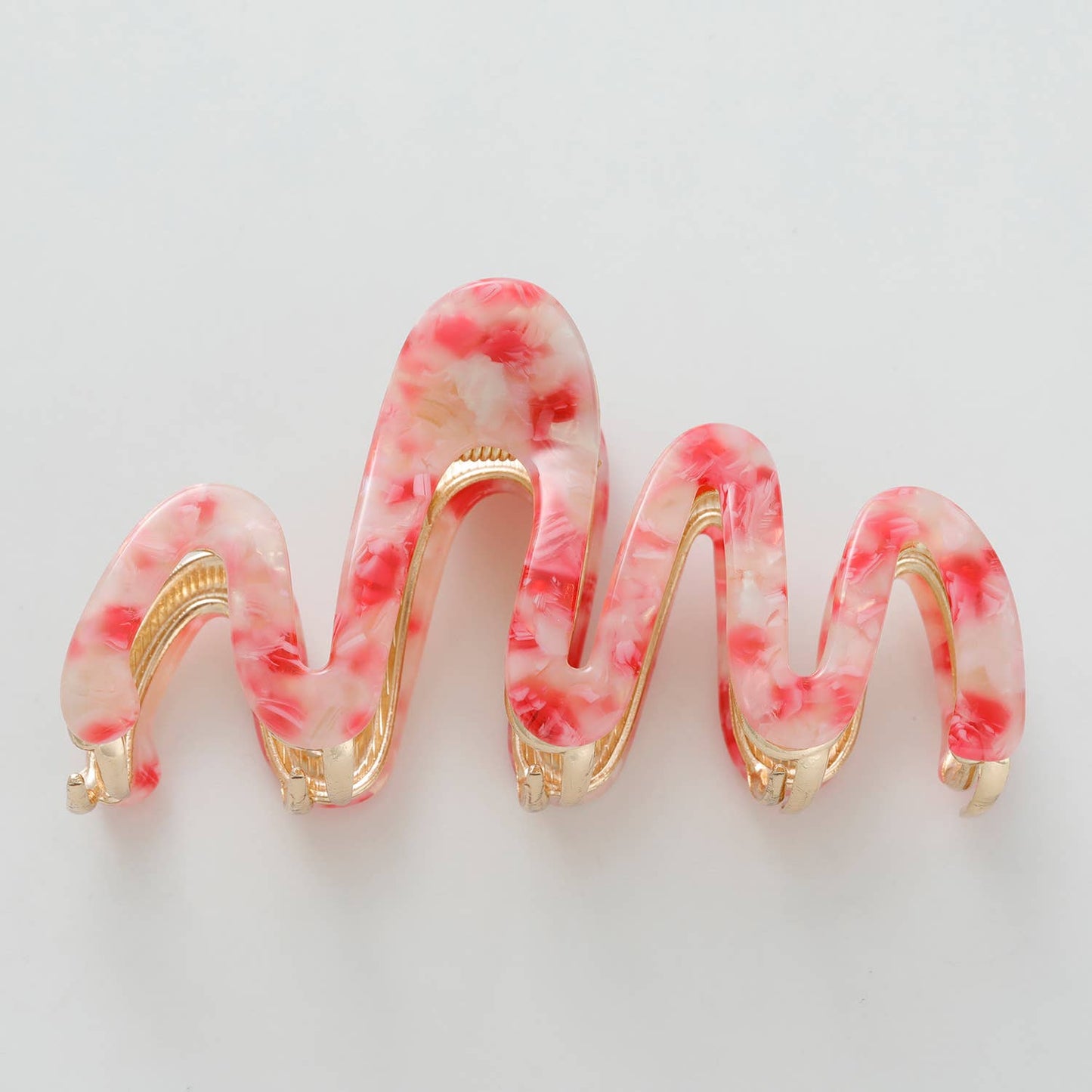 Willow Rose Large Squiggle Metal Claw Clip