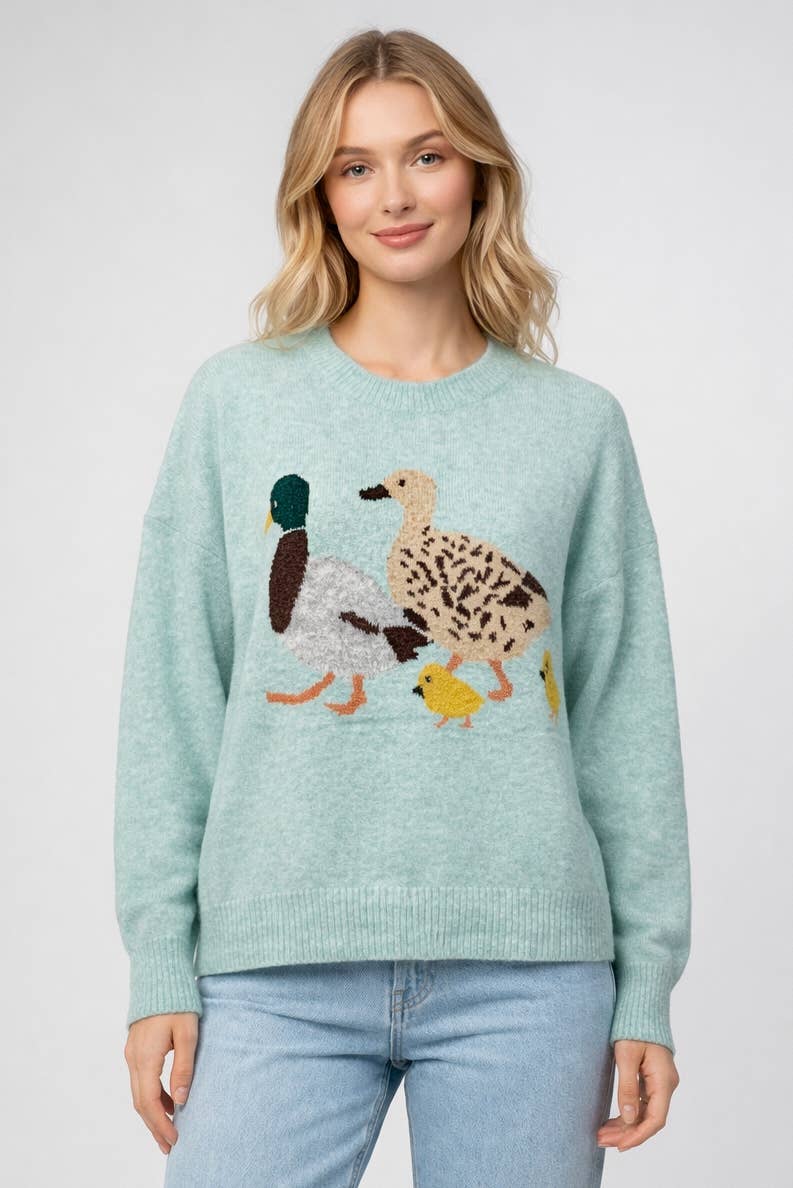 Duck Family Crewneck Sweater