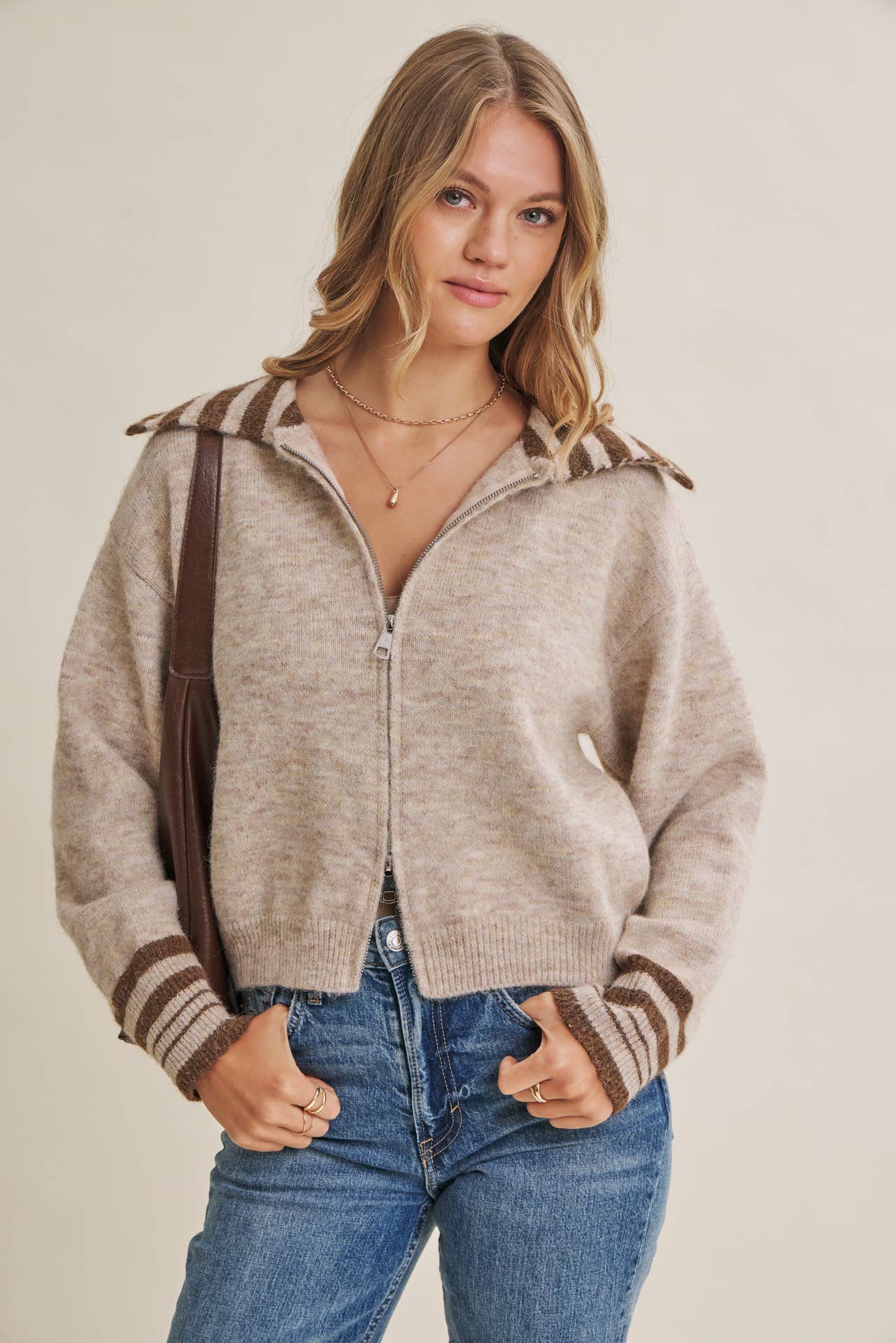 Harbor Morning Sailor Collar Sweater