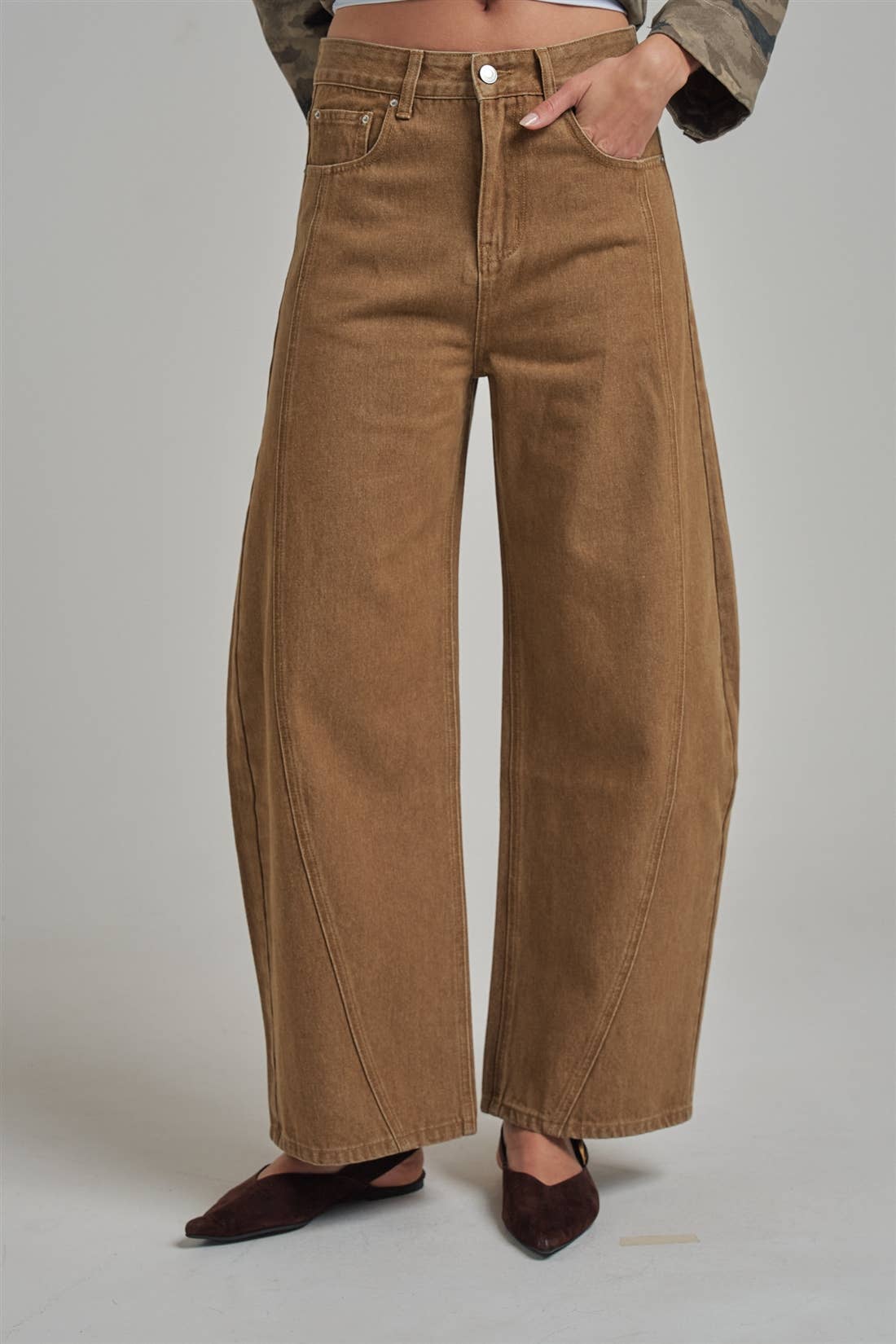 Vintage Washed Barrel Pants
