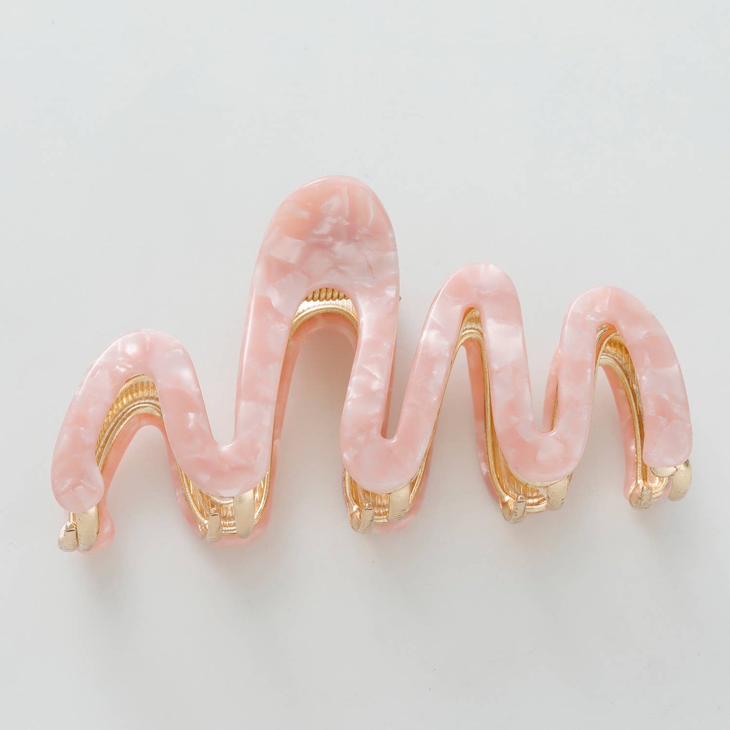 Willow Rose Large Squiggle Metal Claw Clip