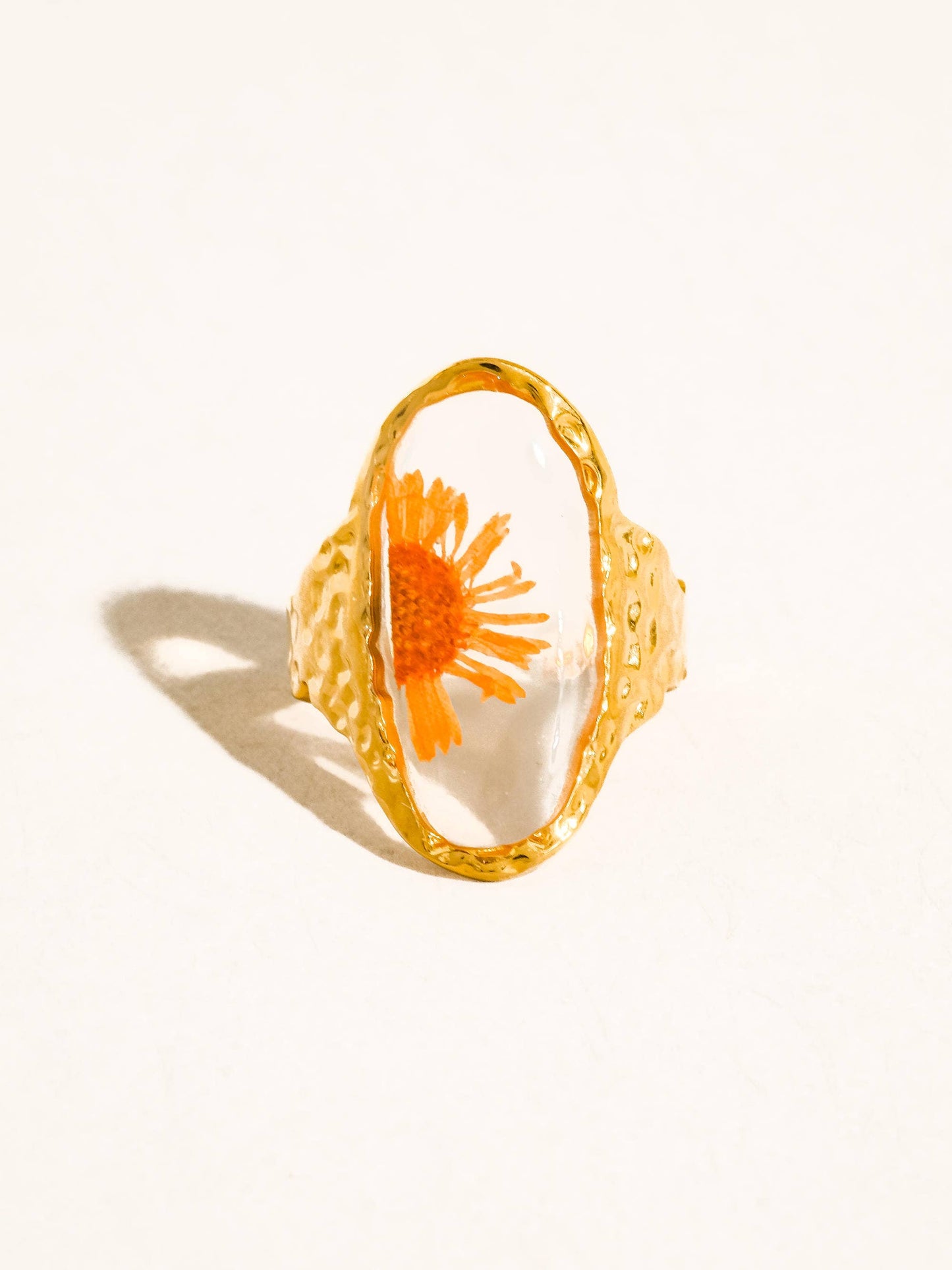 Mesa 18K Gold Non-Tarnish Sunflower Statement Ring