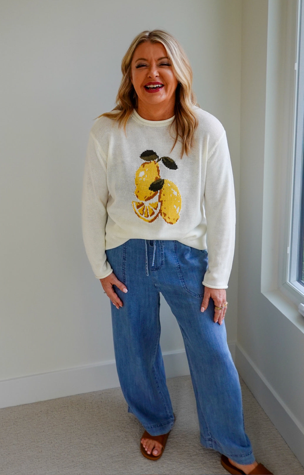 Lemon Graphic Sweater