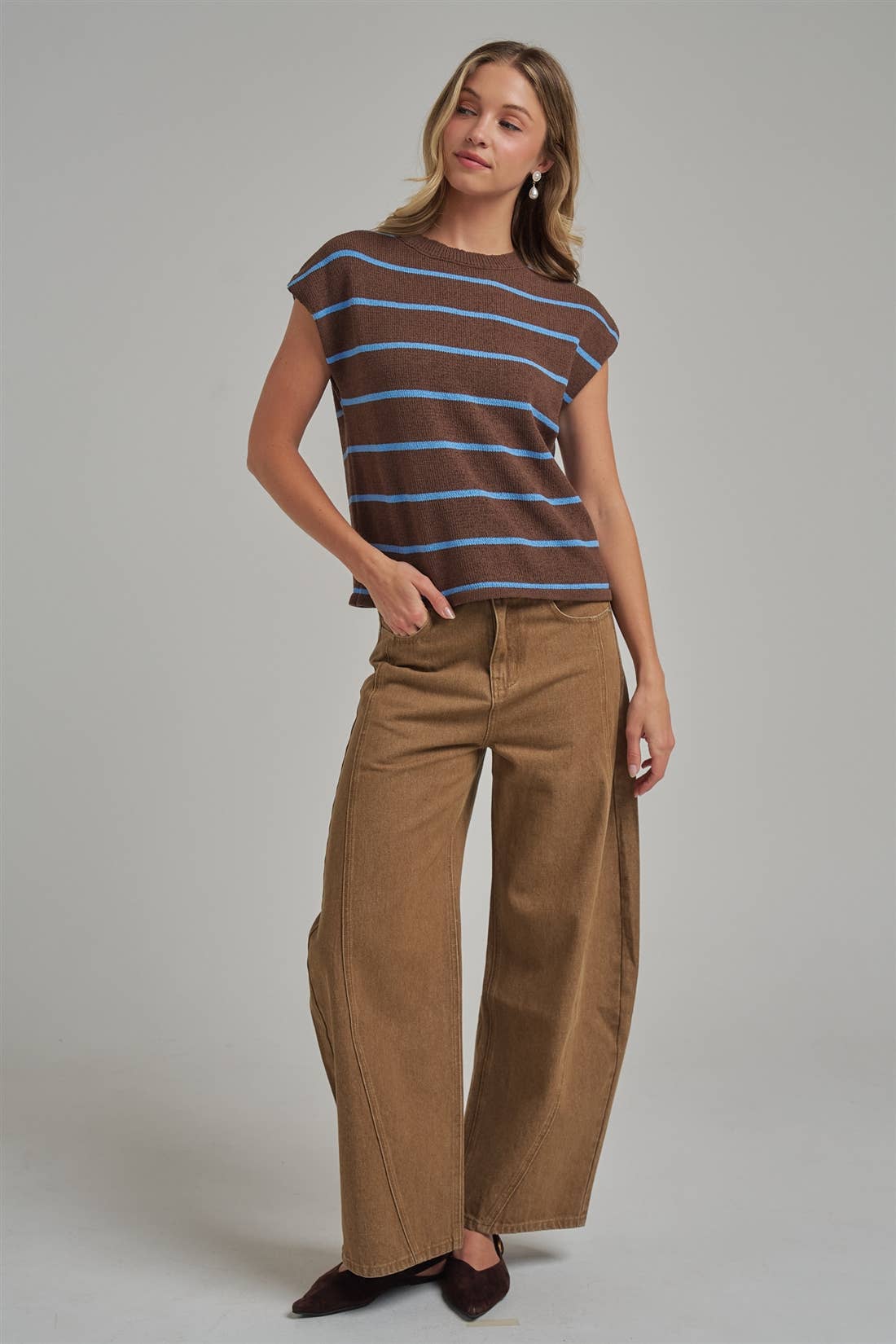 Vintage Washed Barrel Pants