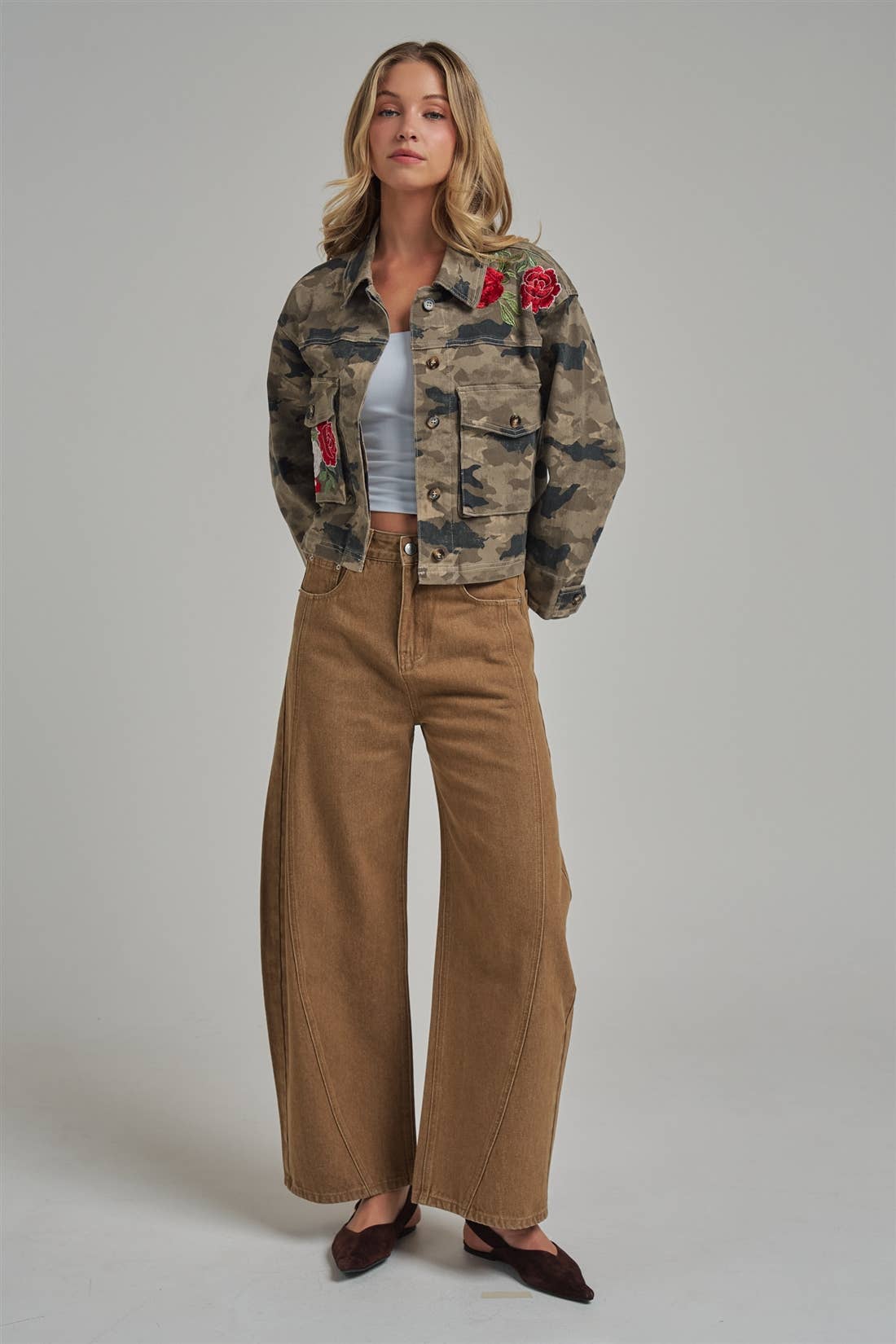 Vintage Washed Barrel Pants