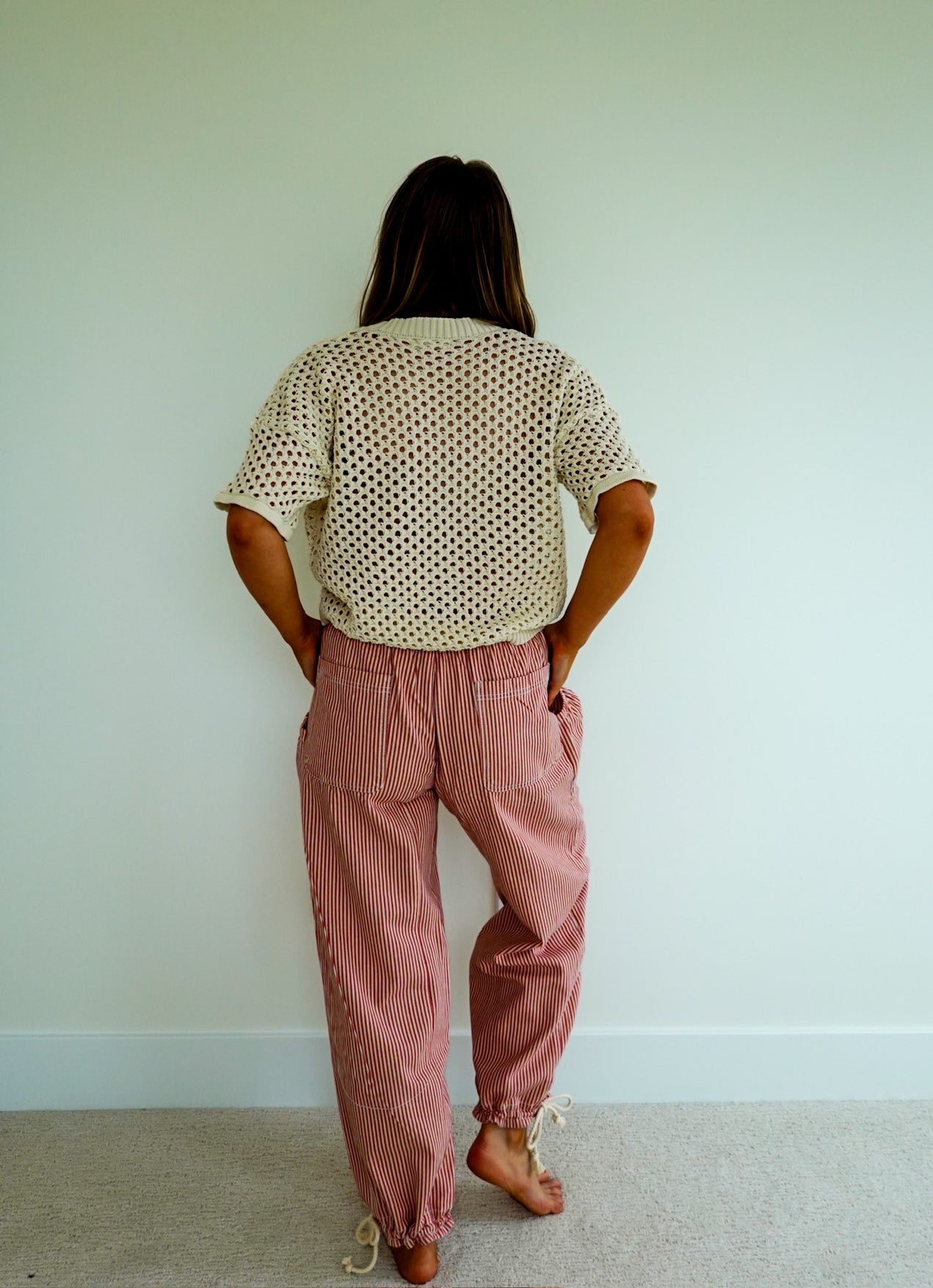 Striped Parachute Pants