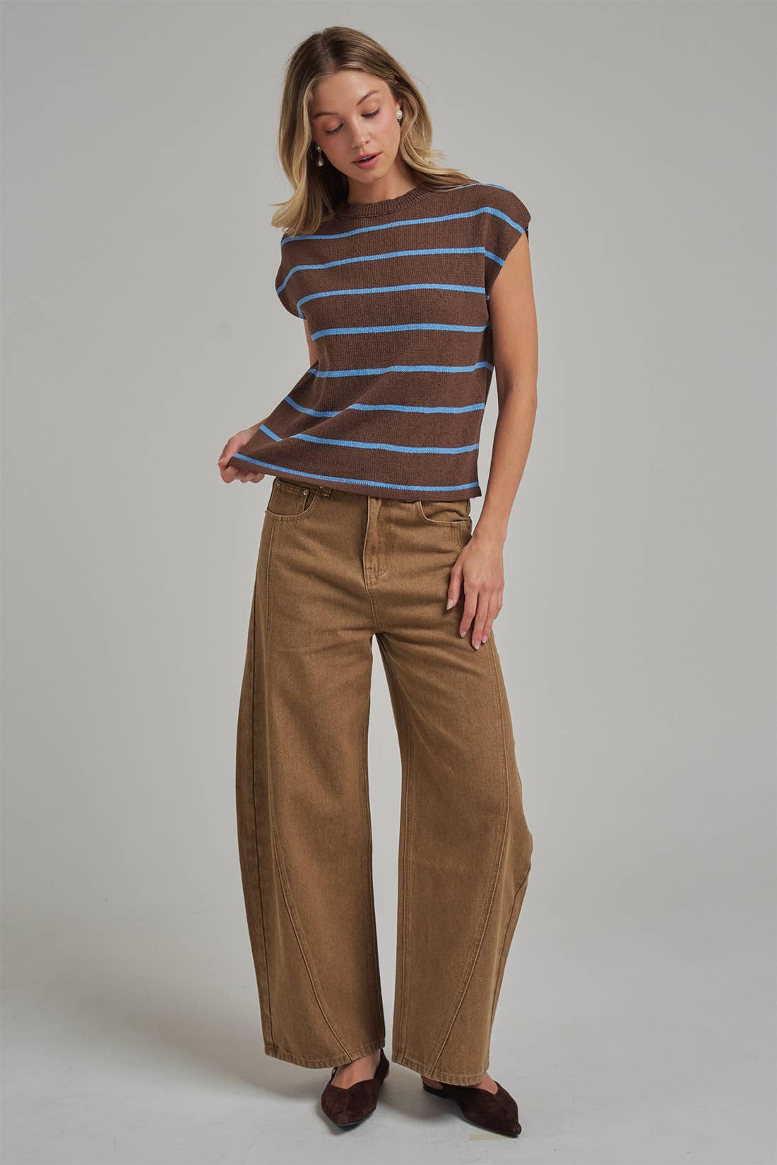 Vintage Washed Barrel Pants