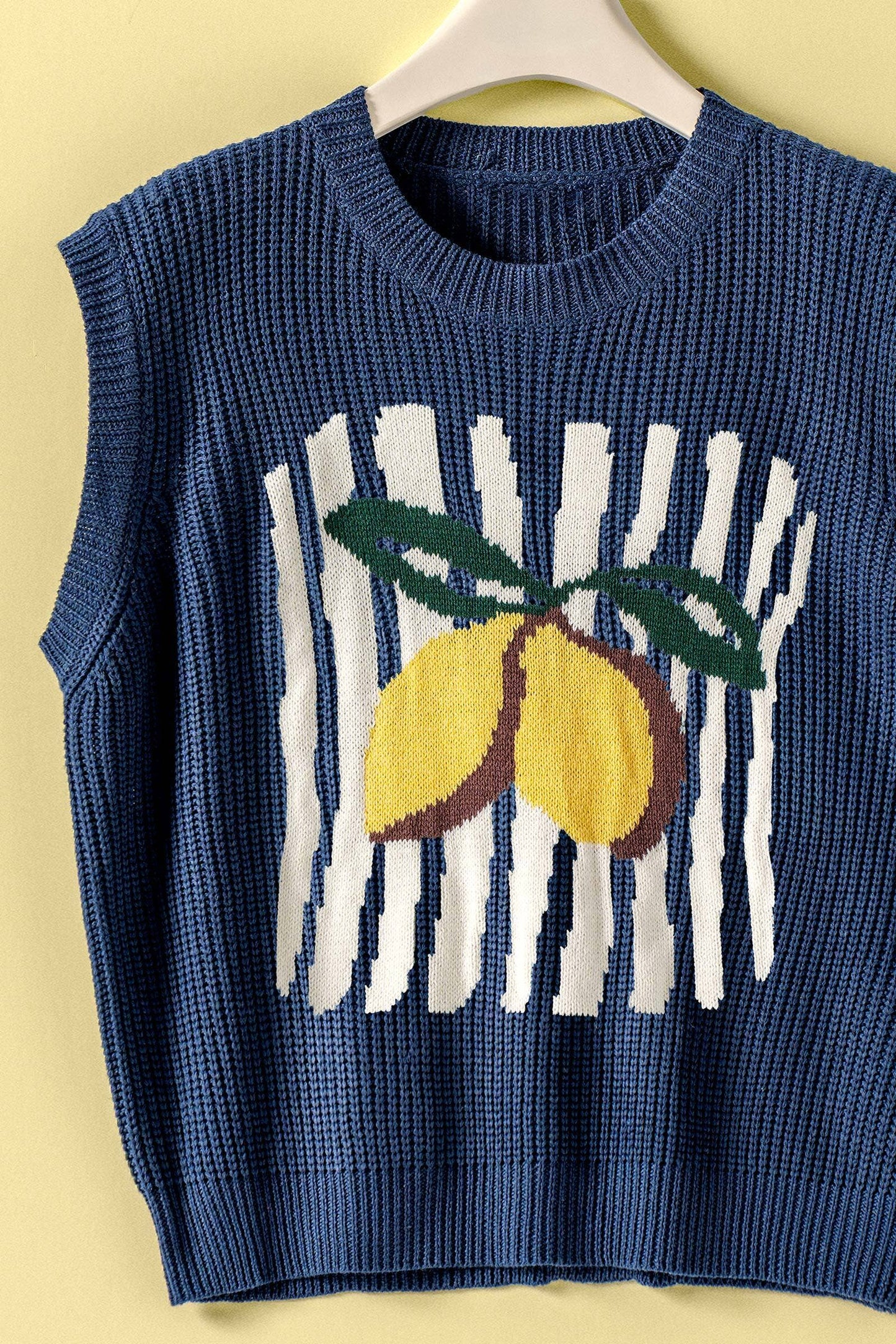 Lemon Graphic Sleeveless Sweater