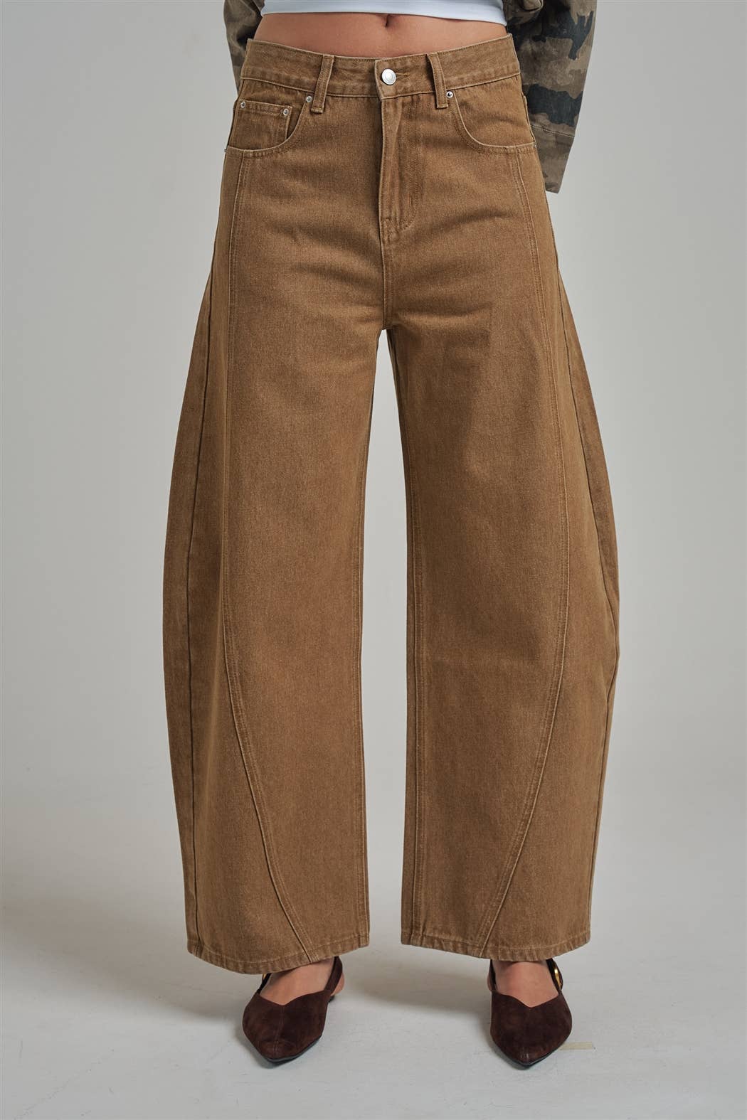 Vintage Washed Barrel Pants