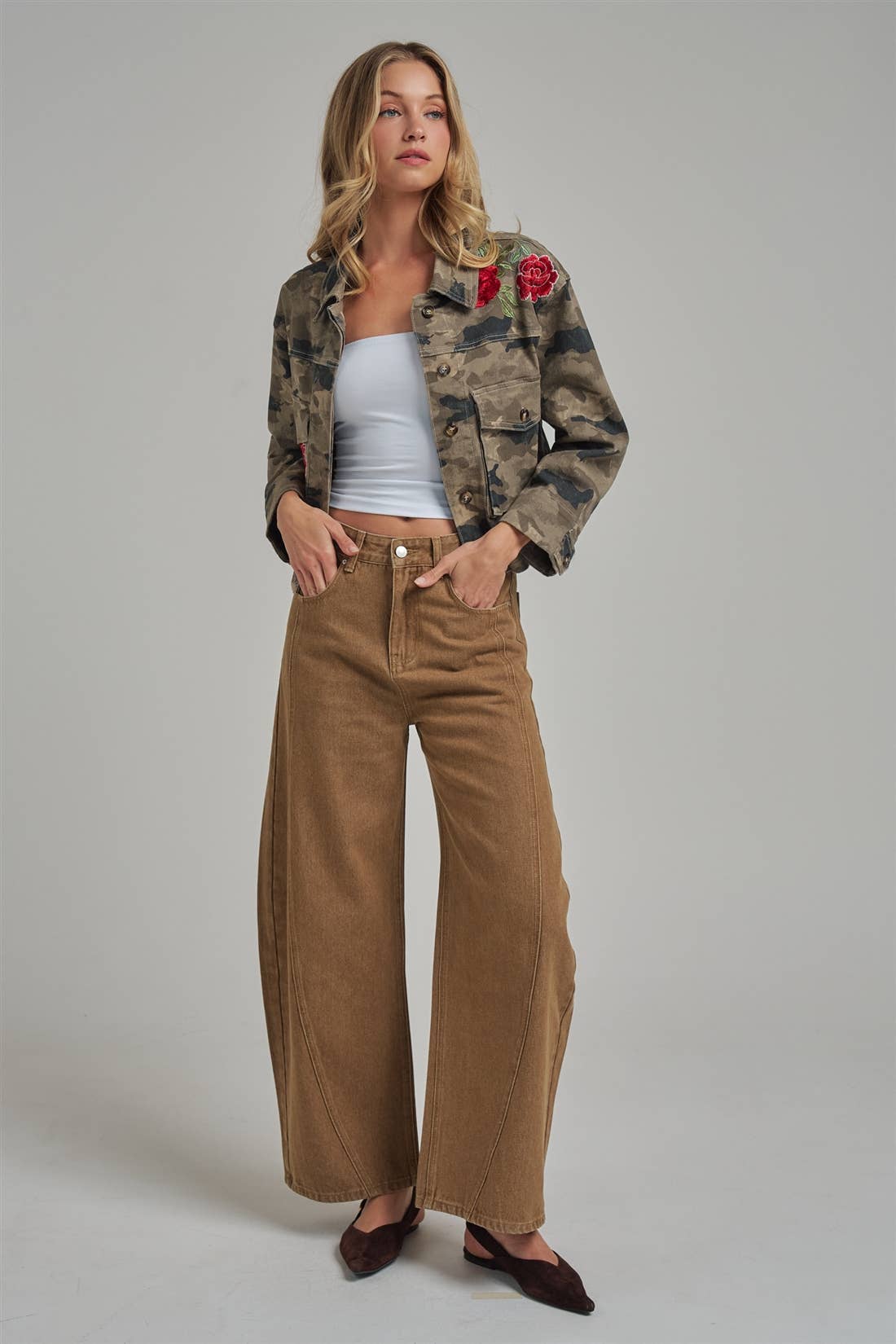Vintage Washed Barrel Pants