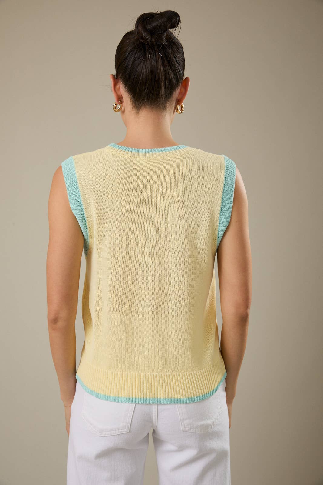 Fish Graphic Sweater Vest