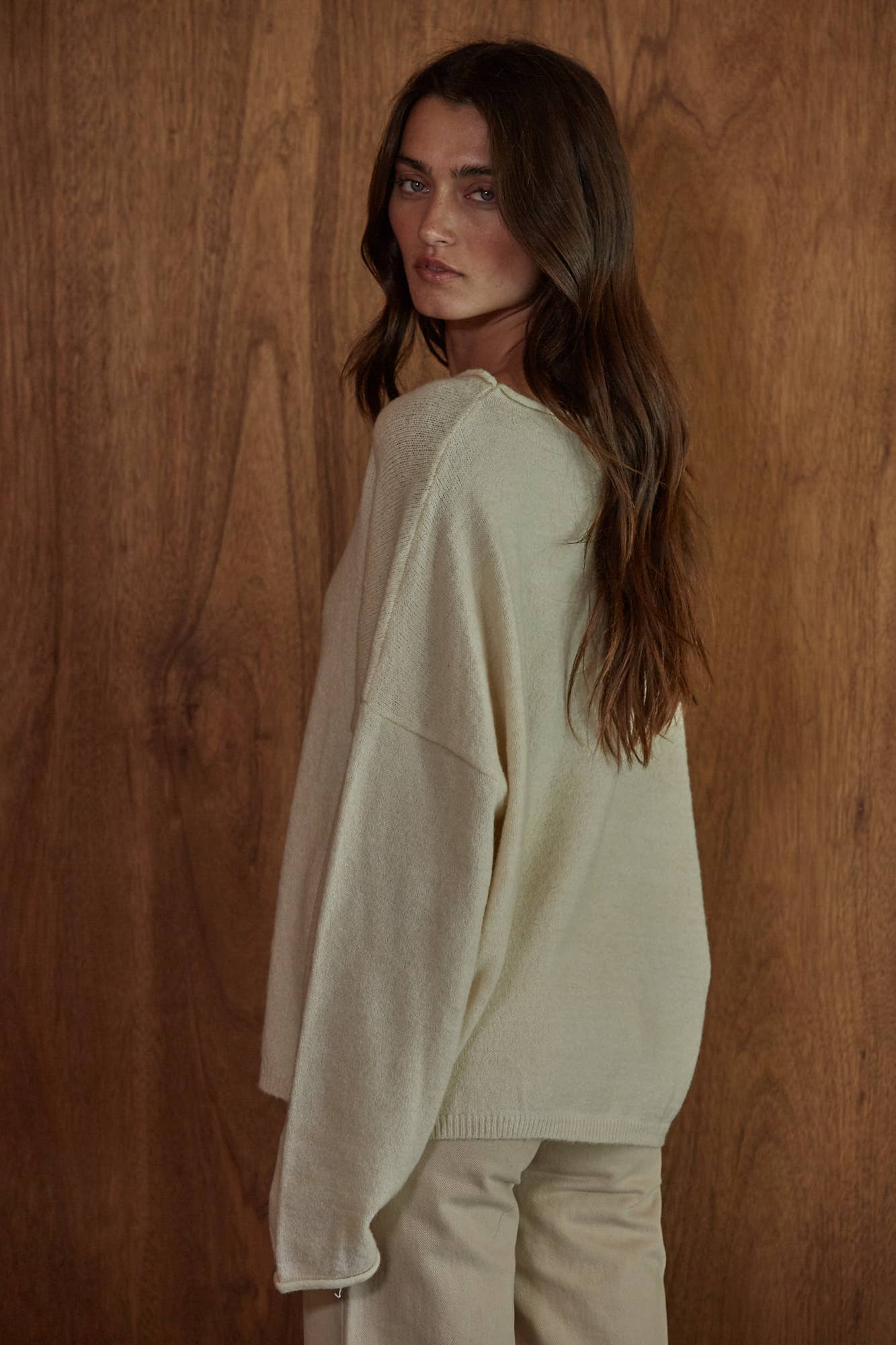 Duck Print Pullover Sweater