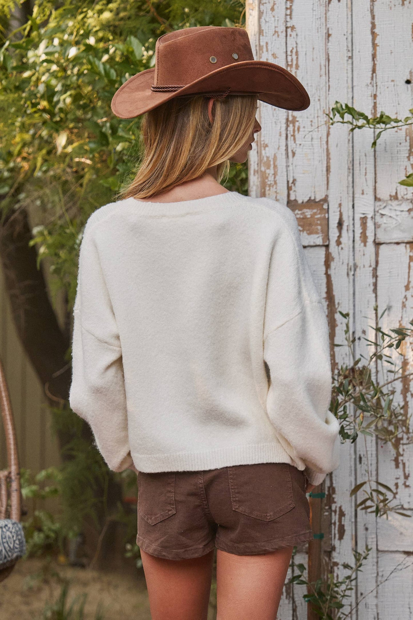 Western Horse Graphic Button Front Cardigan Sweater