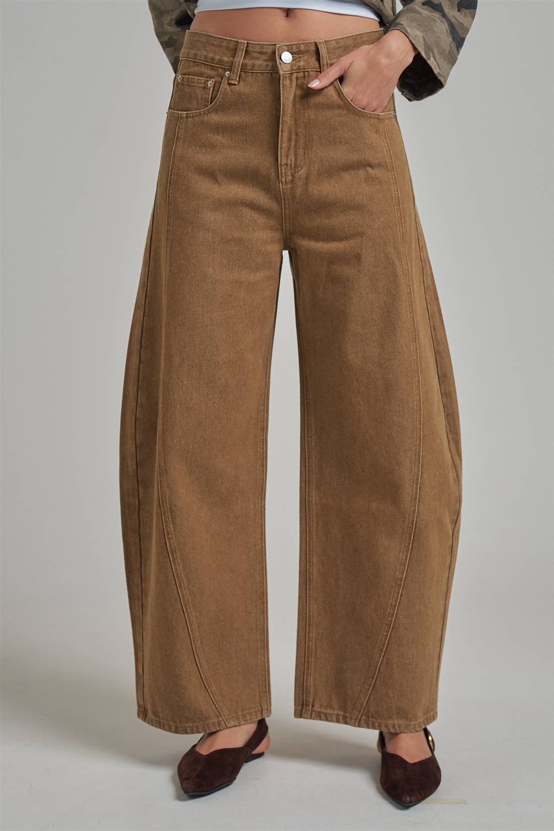 Vintage Washed Barrel Pants