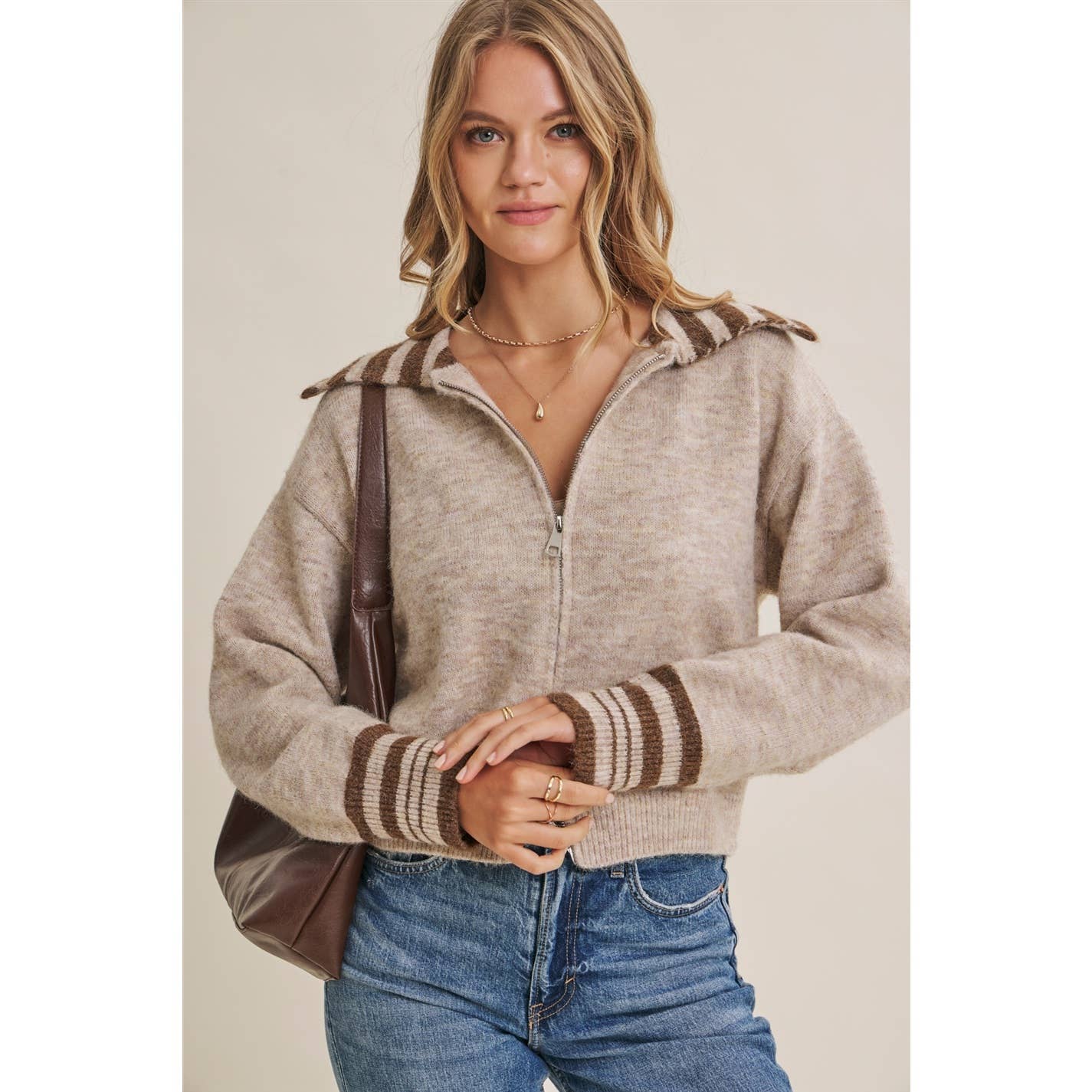 Harbor Morning Sailor Collar Sweater