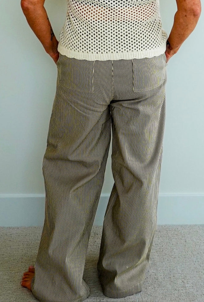 Striped Wide Leg Pant