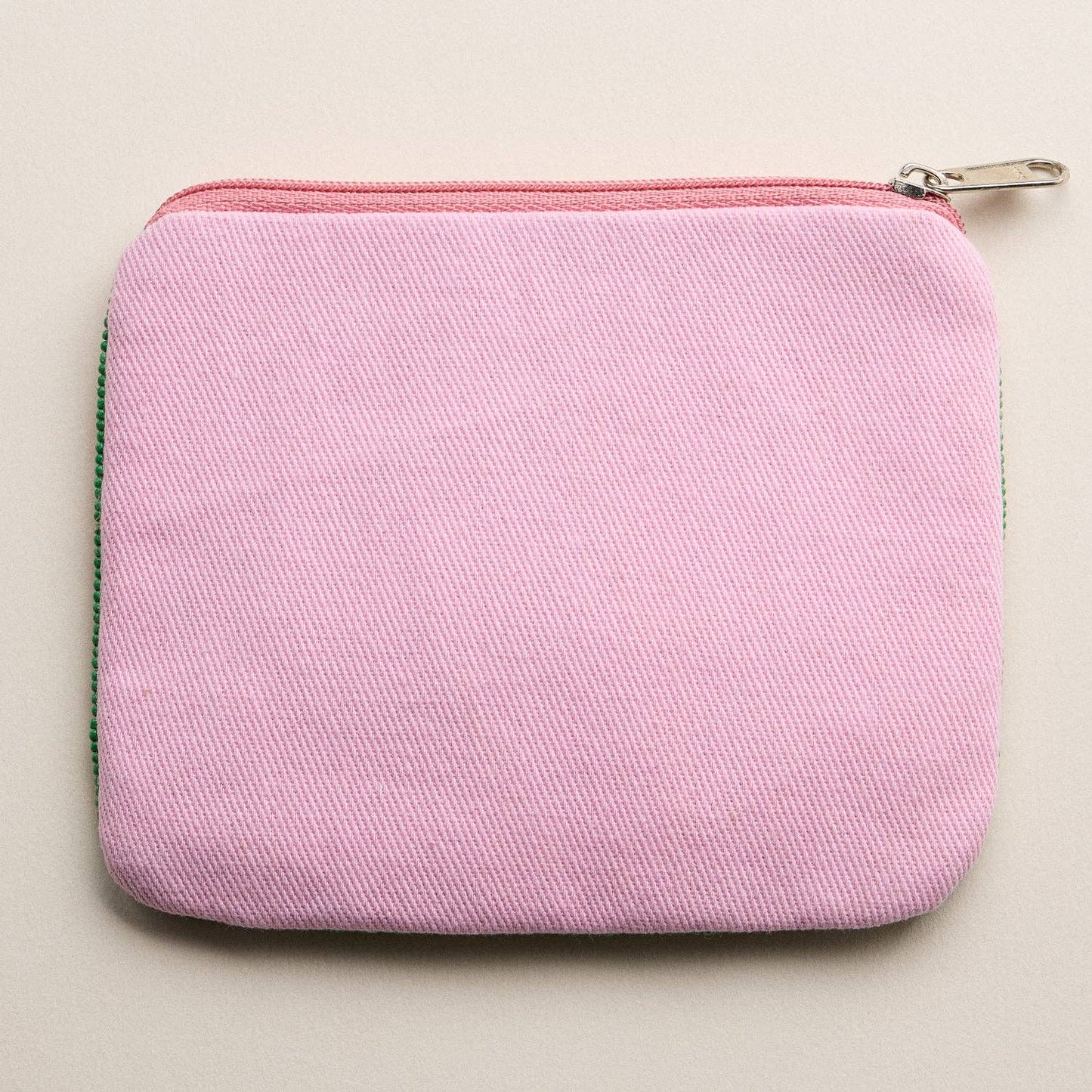 Hand-Beaded & Sequined “Sardine Tin” Coin Zip Pouch