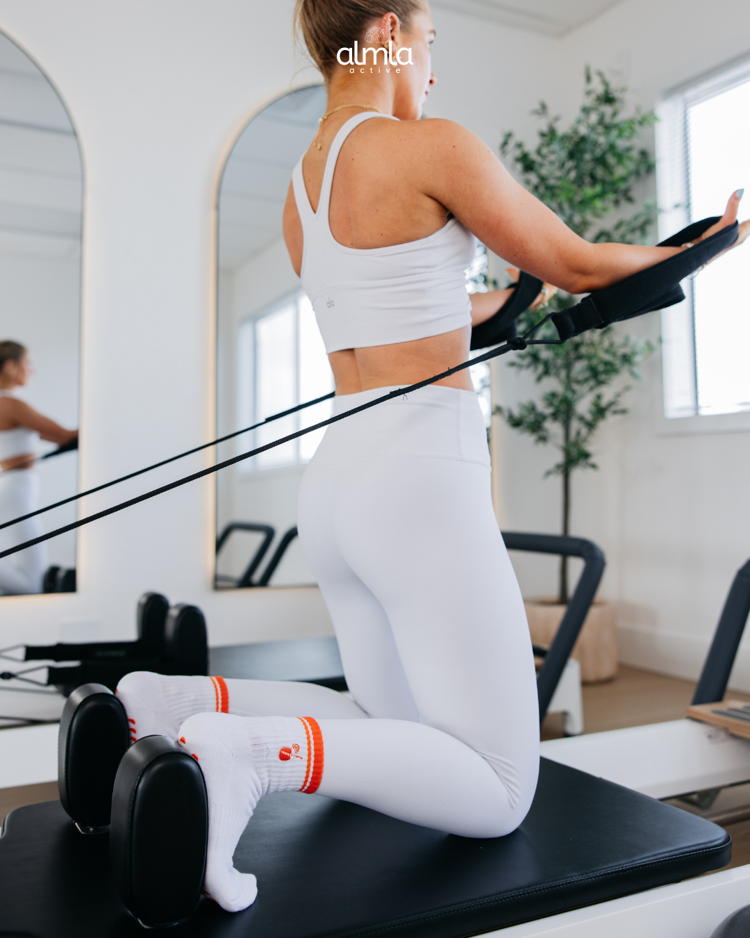 Aperol Spritz Cocktail Pilates Grip Socks
