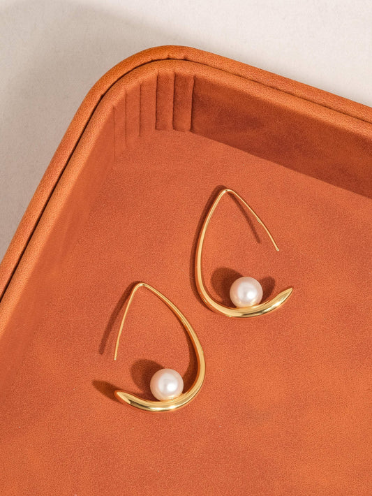 Tallis 18K Gold Classic Pearl Drop Earring