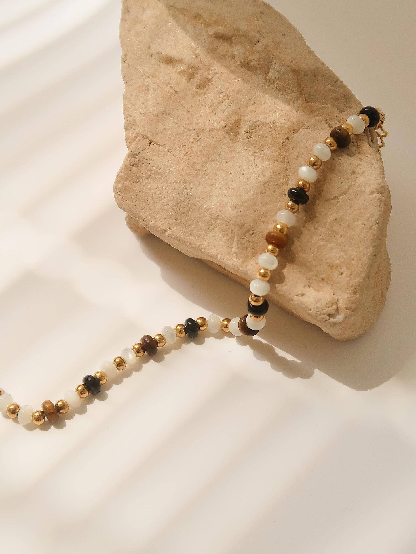 Arrow 18K Gold Non-Tarnish Boho Beaded Necklace