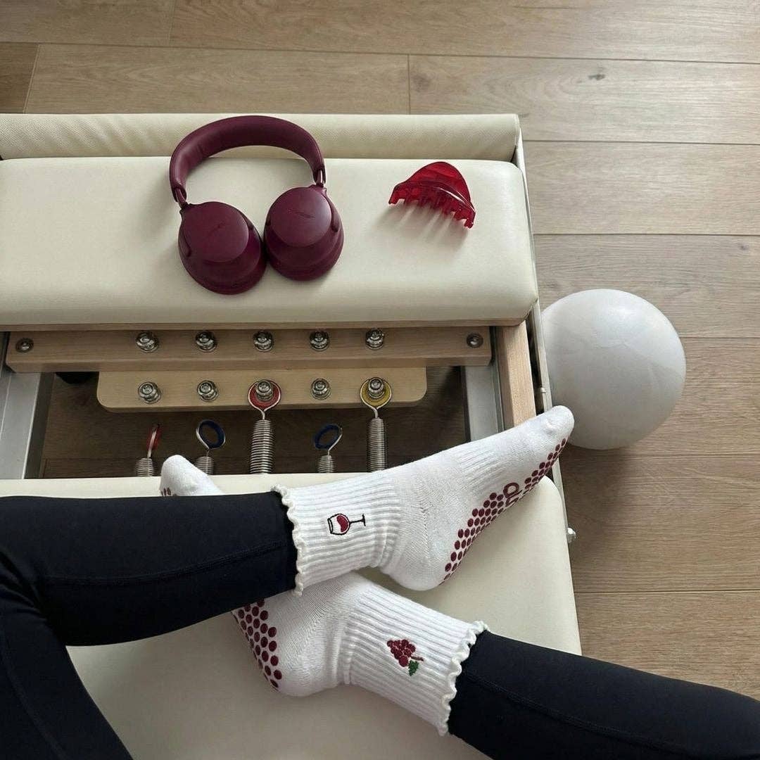 The Red Cabernet Grip Sock