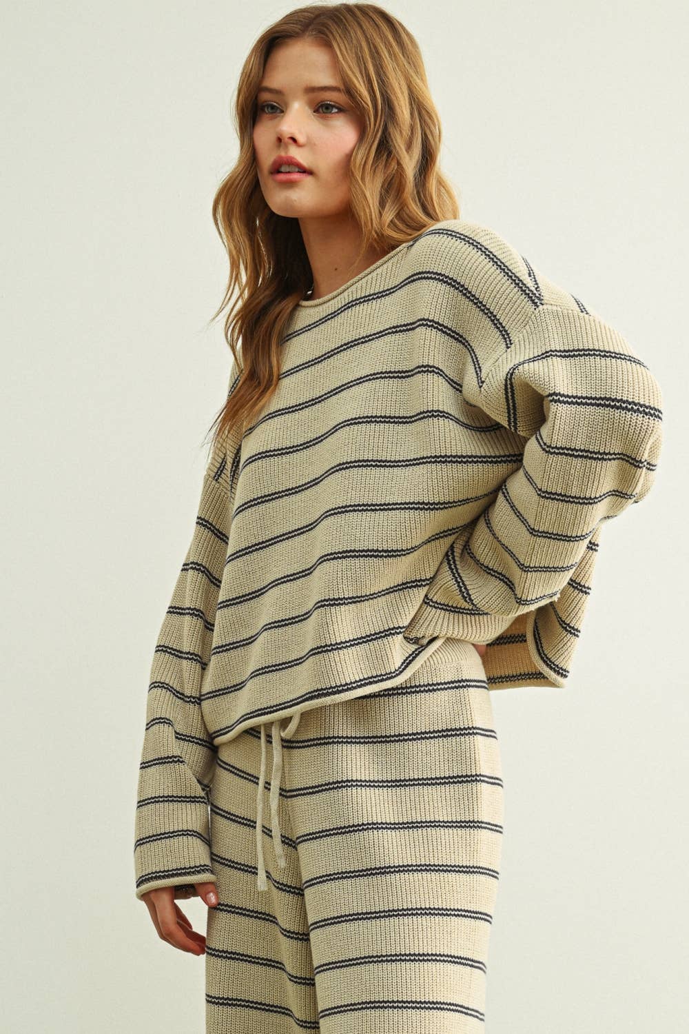 Striped Ribbed Sweater
