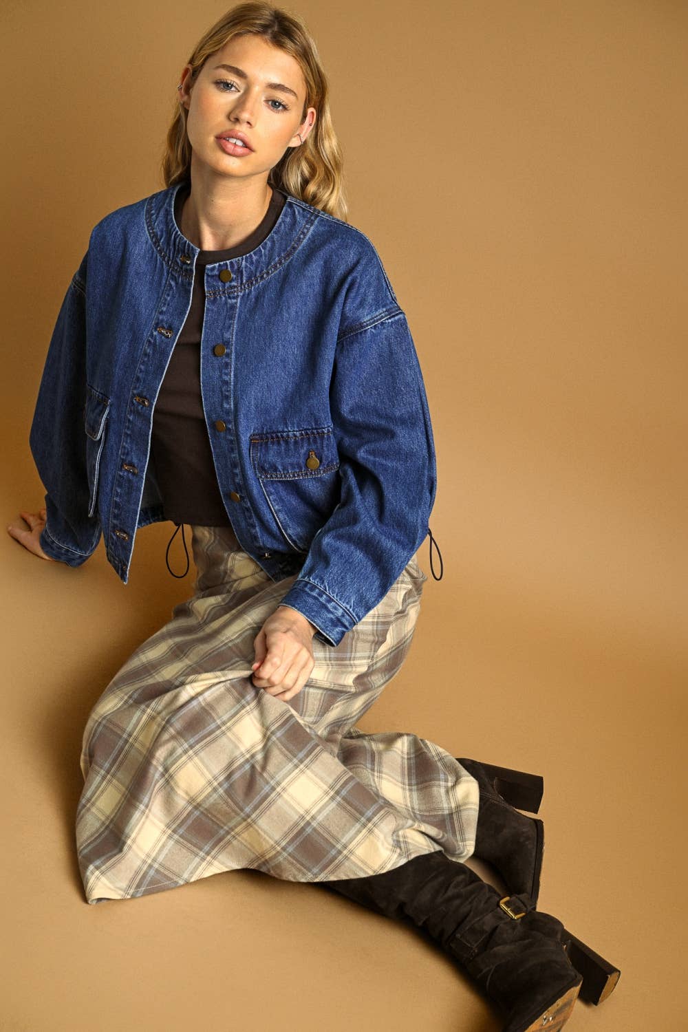 Plaid Maxi Skirt
