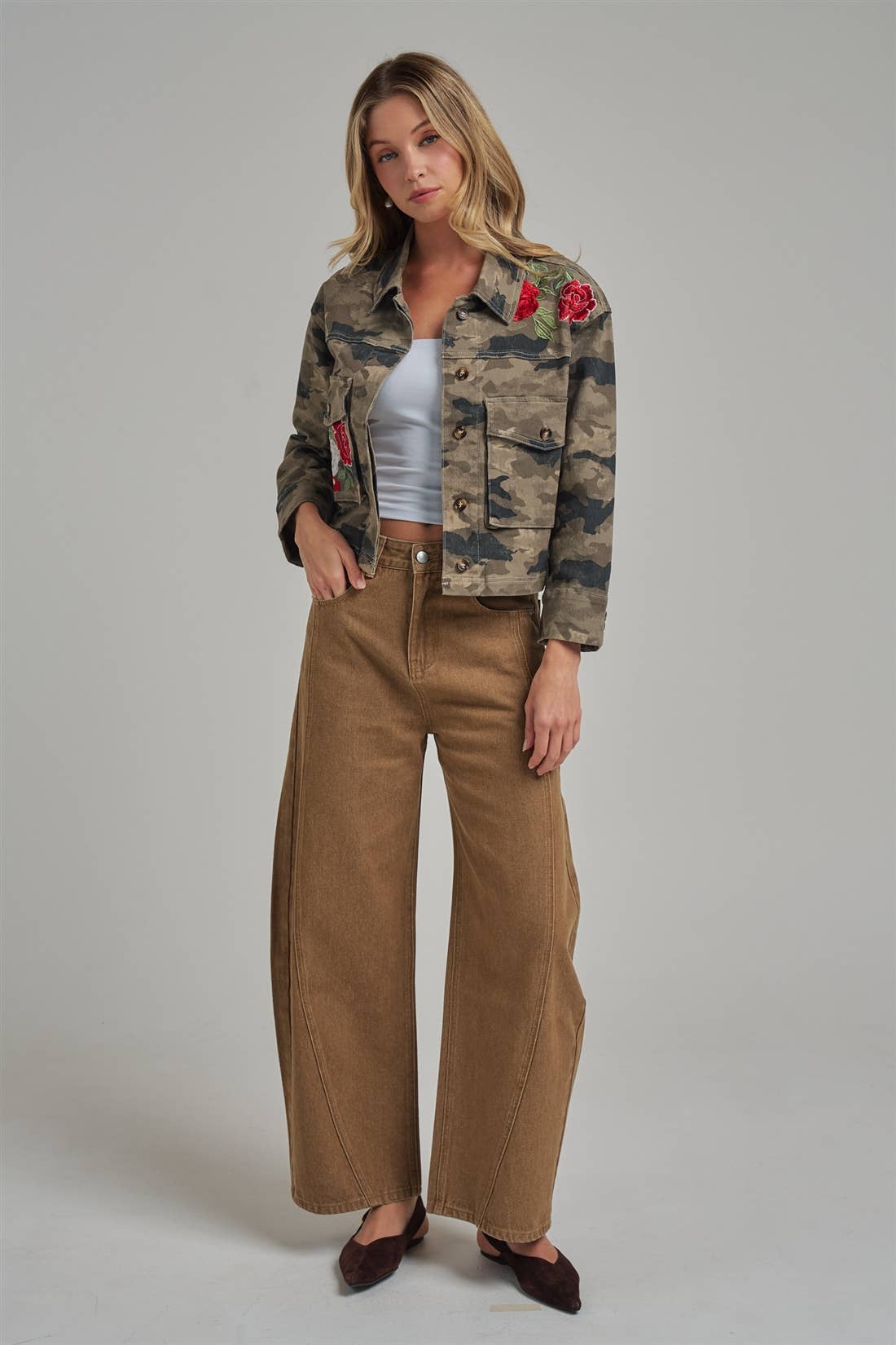 Vintage Washed Barrel Pants