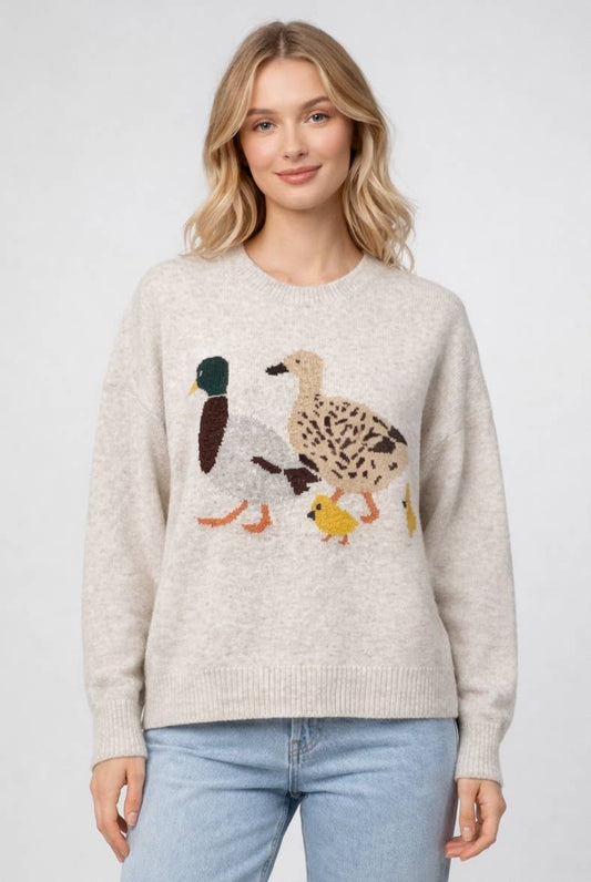 Duck Family Crewneck Sweater