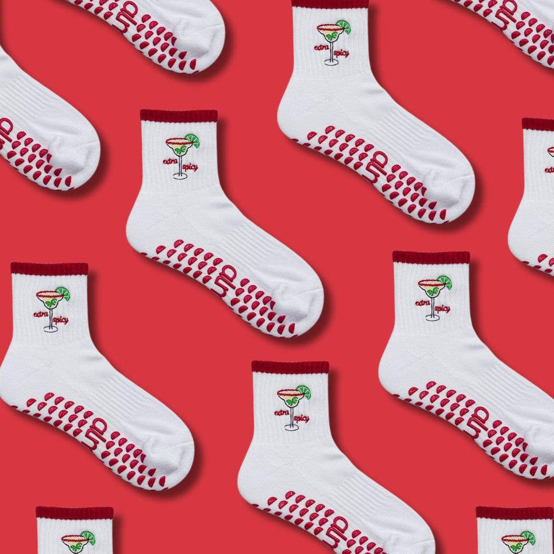 Extra Spicy Margarita Pilates Grip Socks