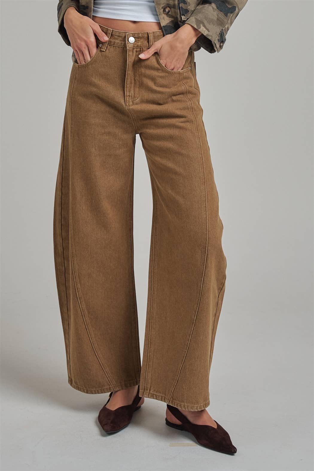 Vintage Washed Barrel Pants