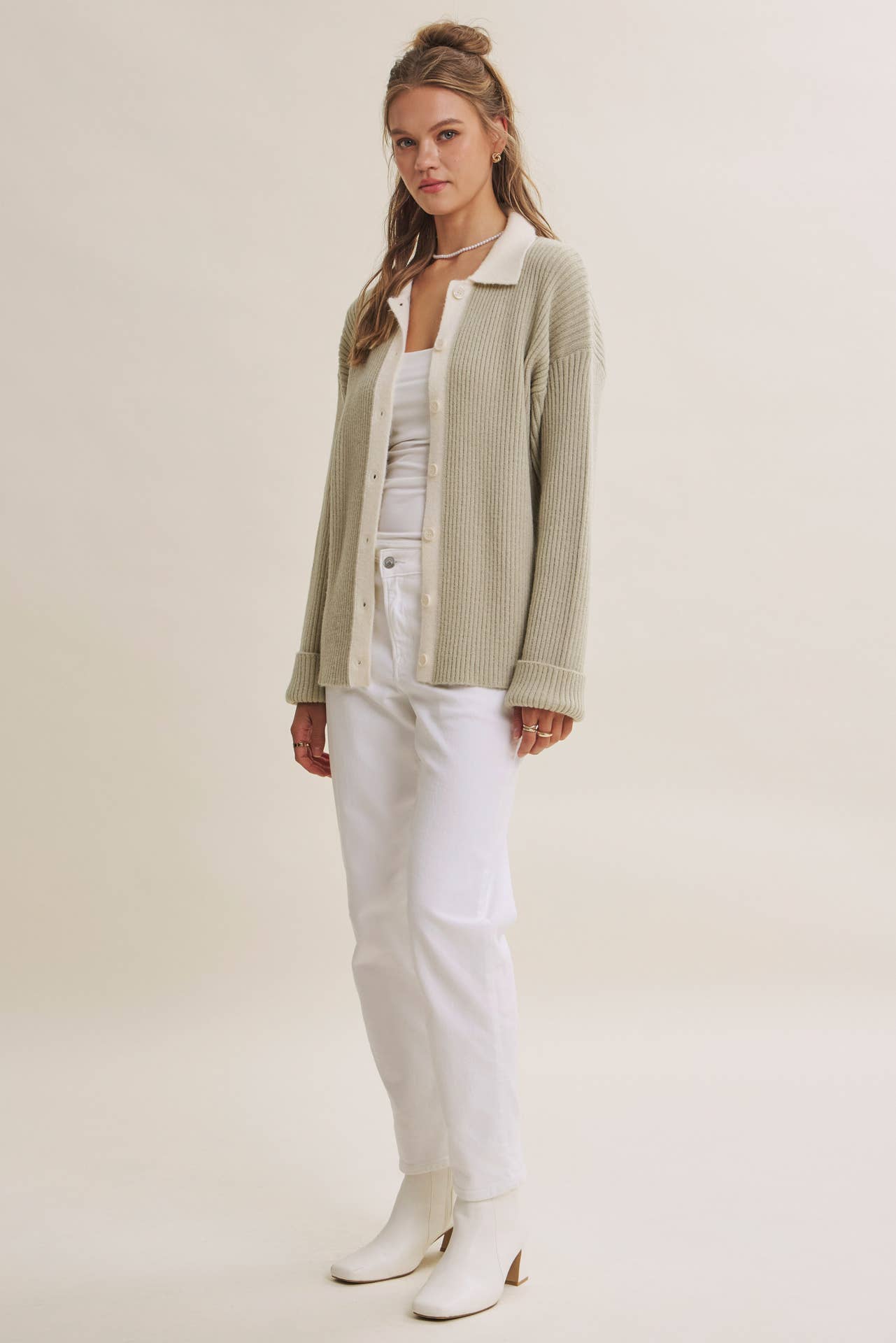 Cozy Cafe Ribbed Cardigan