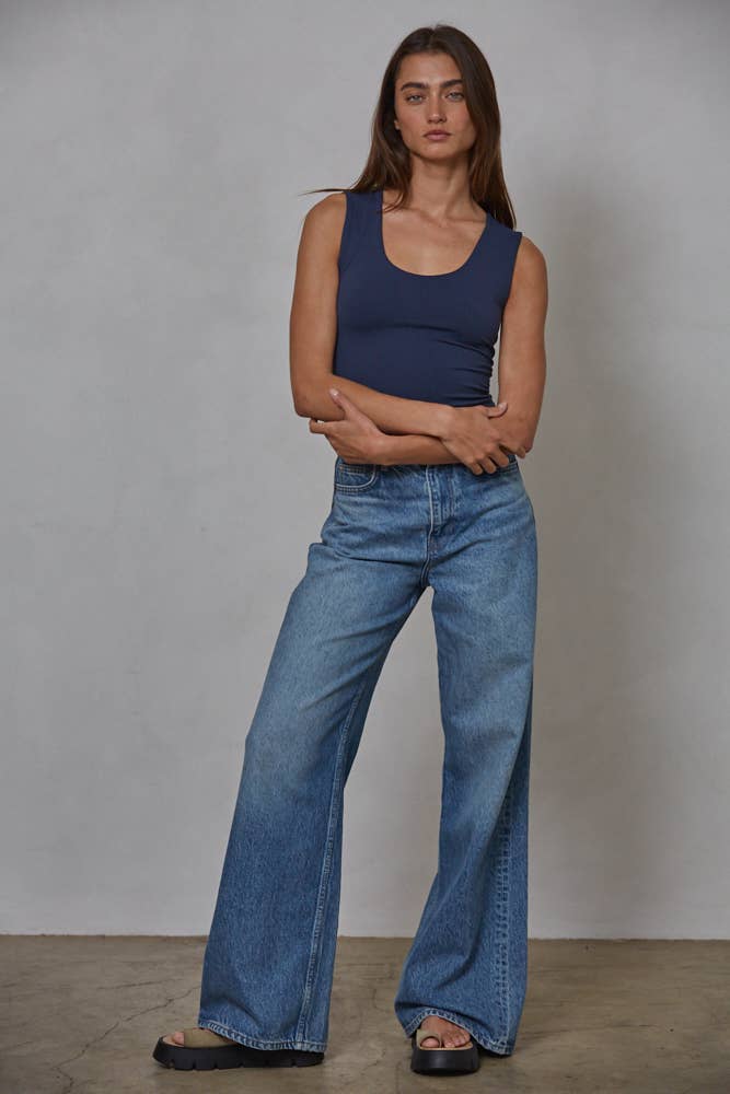 Double Layered Seamless Top- 5 Colors Available