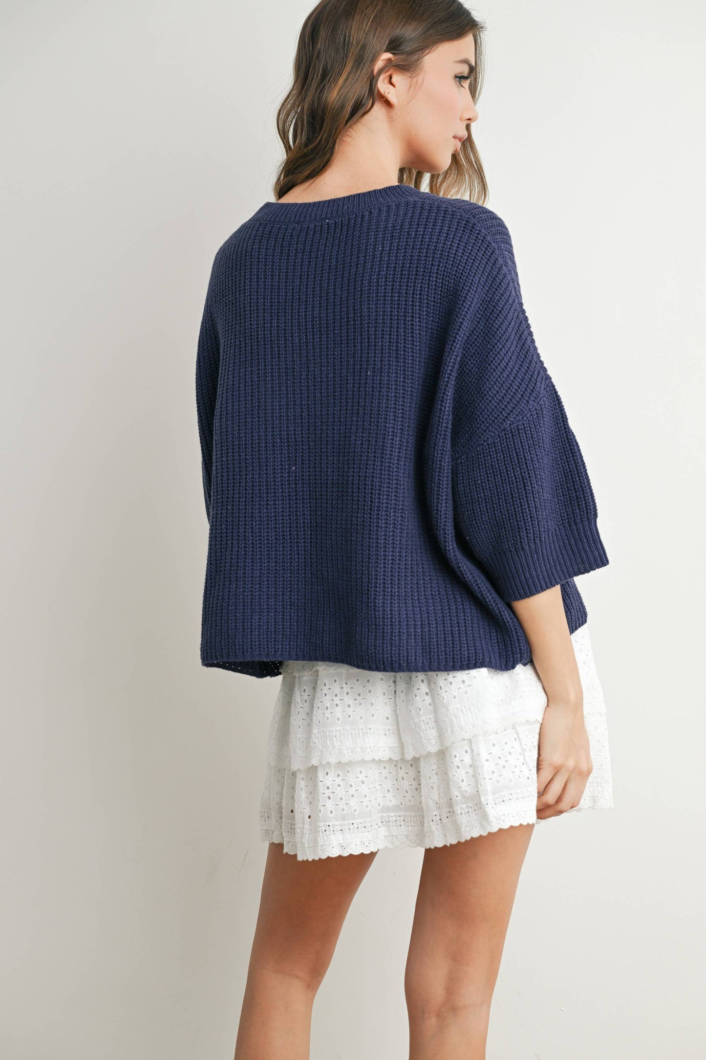 Flag Print Knit Sweater