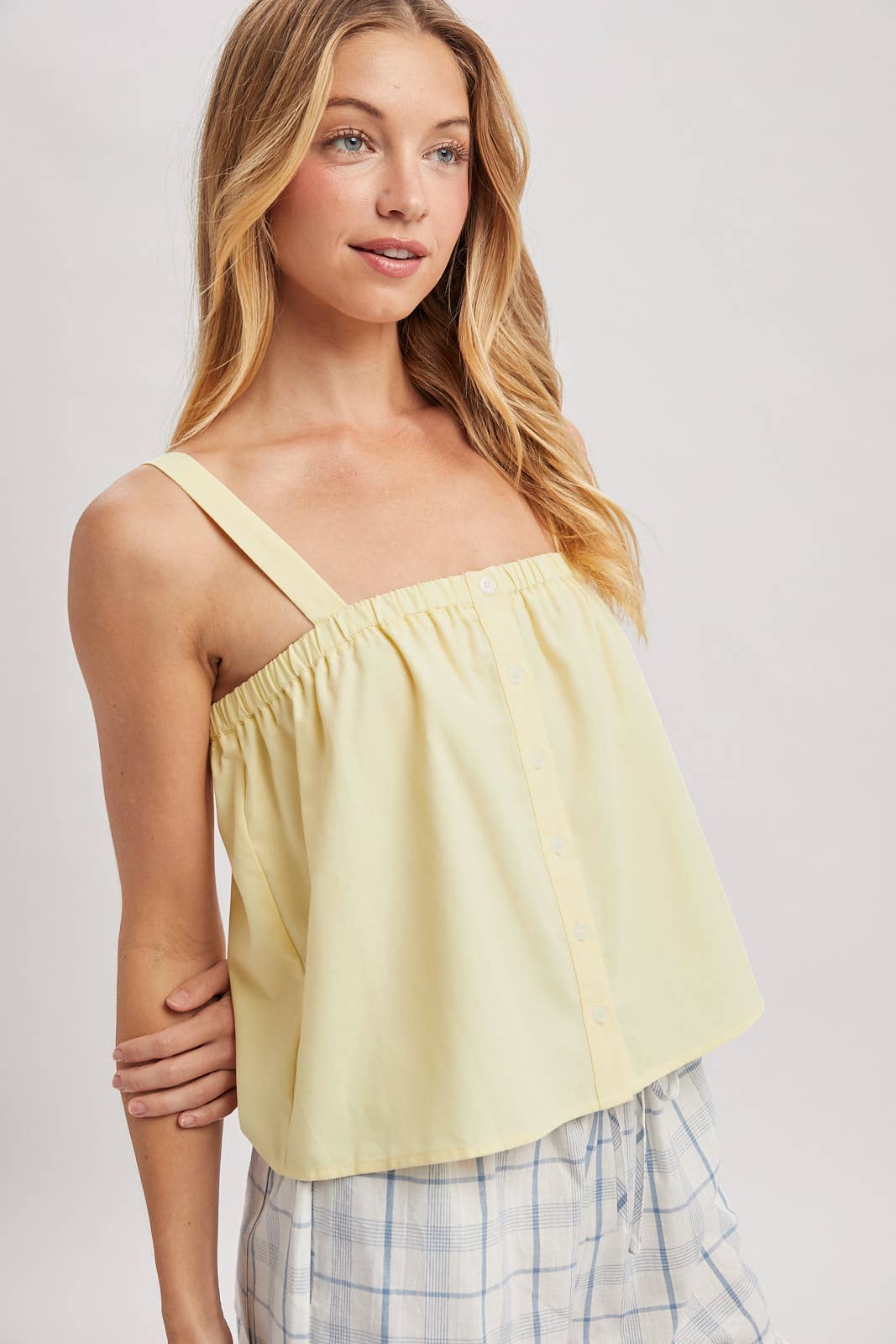 Button Front Cami Top