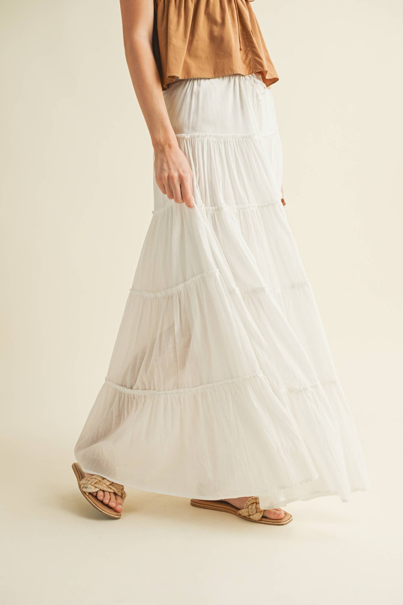 Tiered Maxi Skirt
