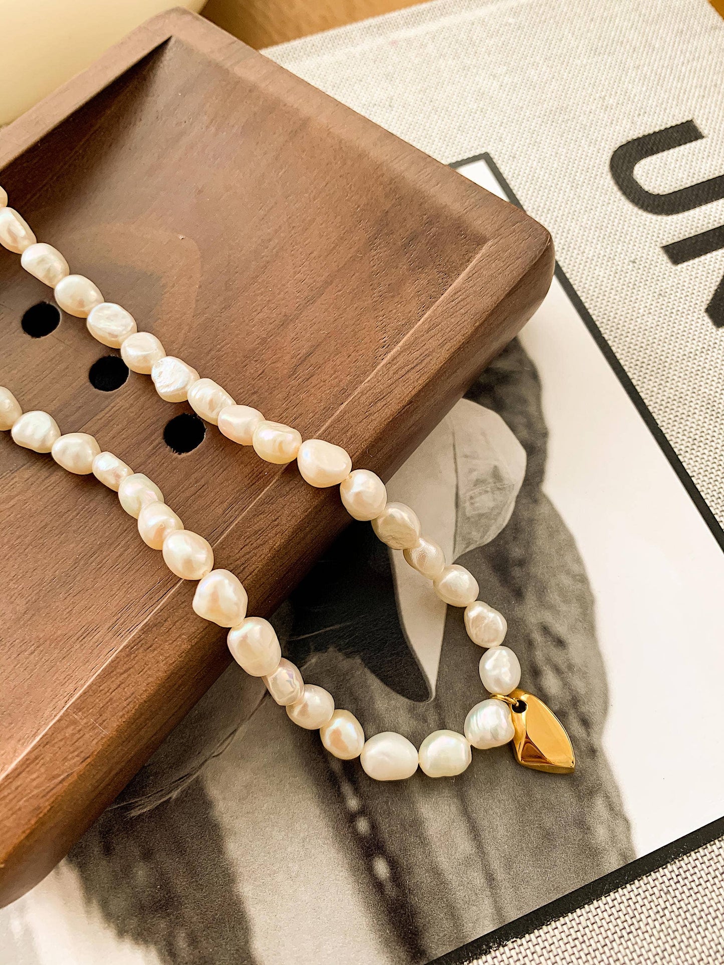 Marseille 18K Gold Non-Tarnish Classic Freshwater Pearl Necklace