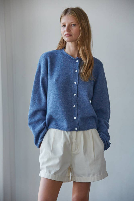Cozy Wool Blend Cardigan