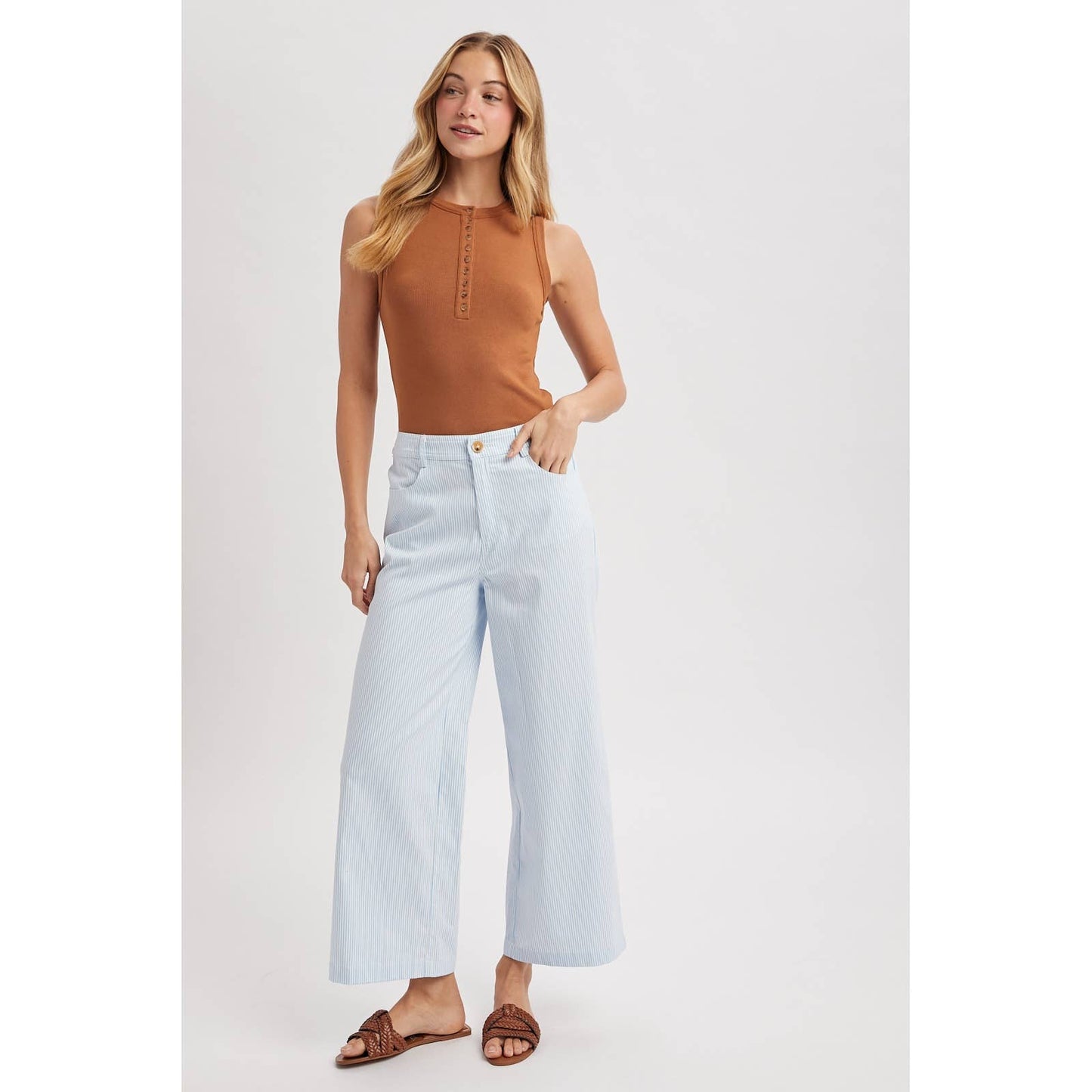 Striped Wide Leg Pant