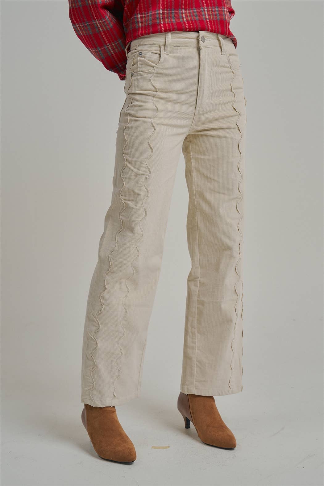 Stretch Corduroy Wide Leg Pants